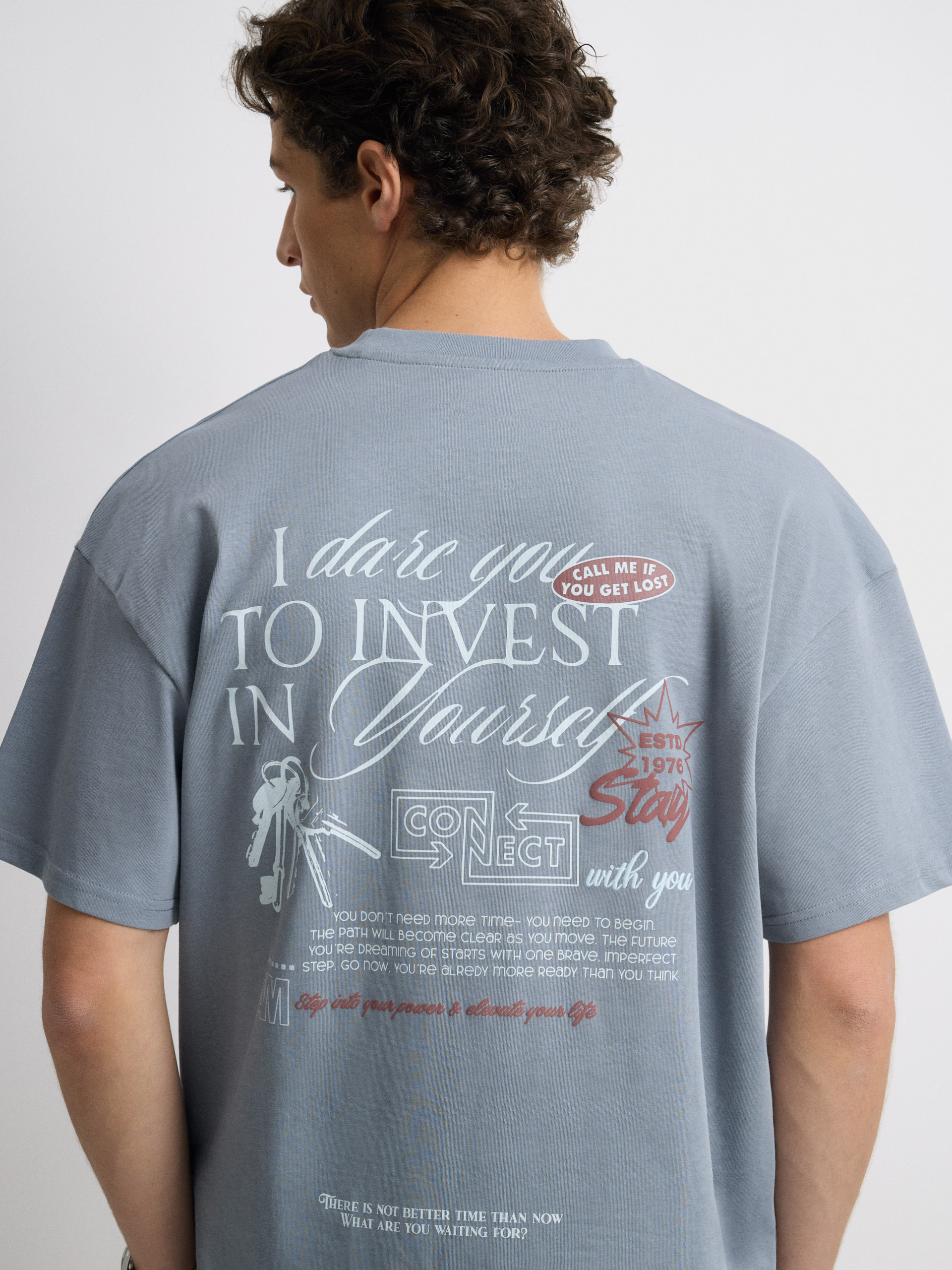 CAMISETA YOURSELF AZUL
