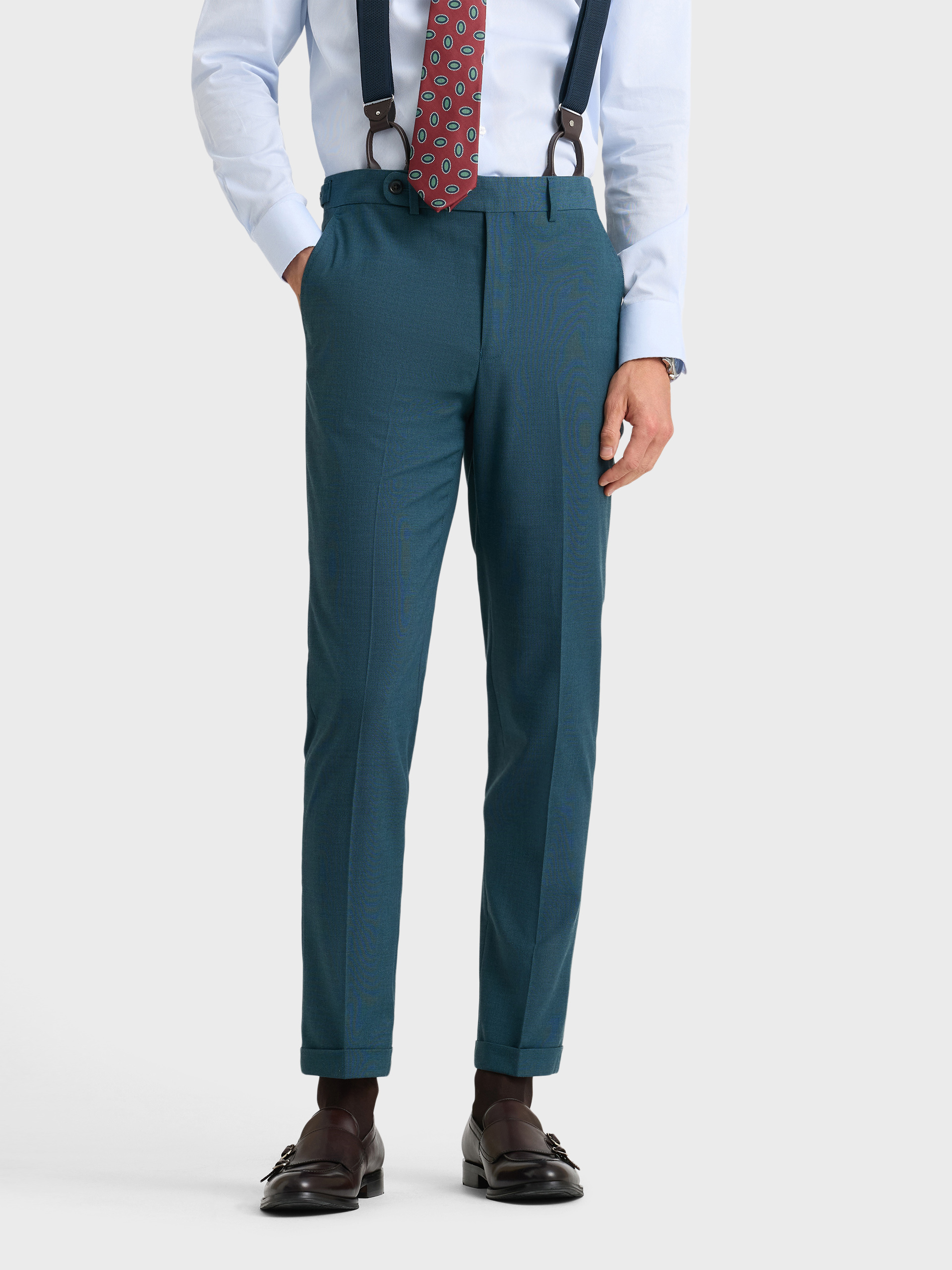 PANTALON CAPO MICROPUNTO AZUL