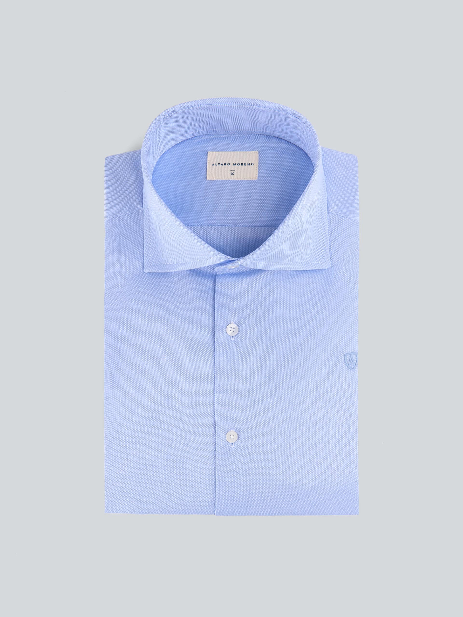 CAMISA VESTIR ESTRUCTURA AZUL