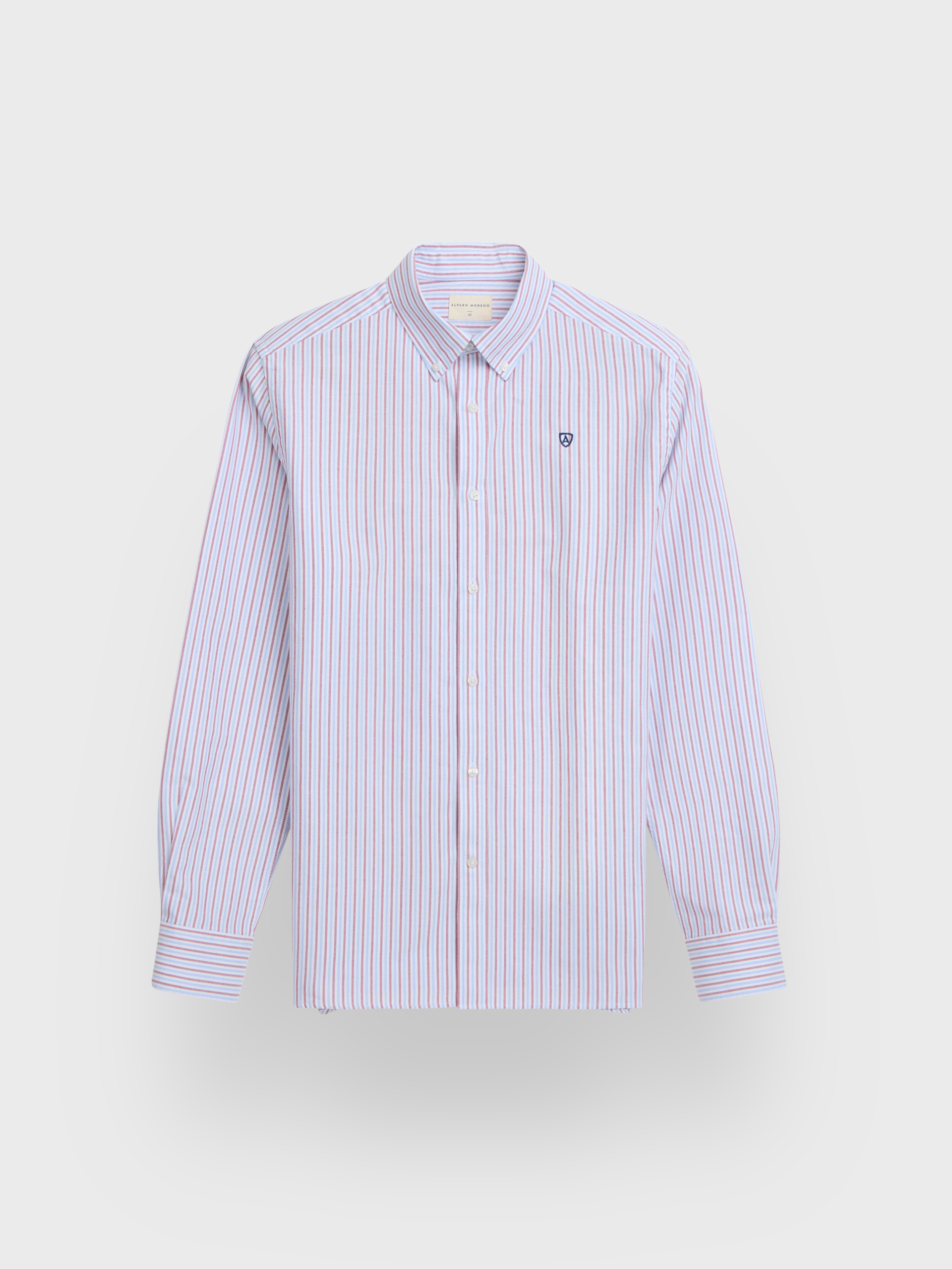 CAMISA OXFORD COMBO BURDEOS