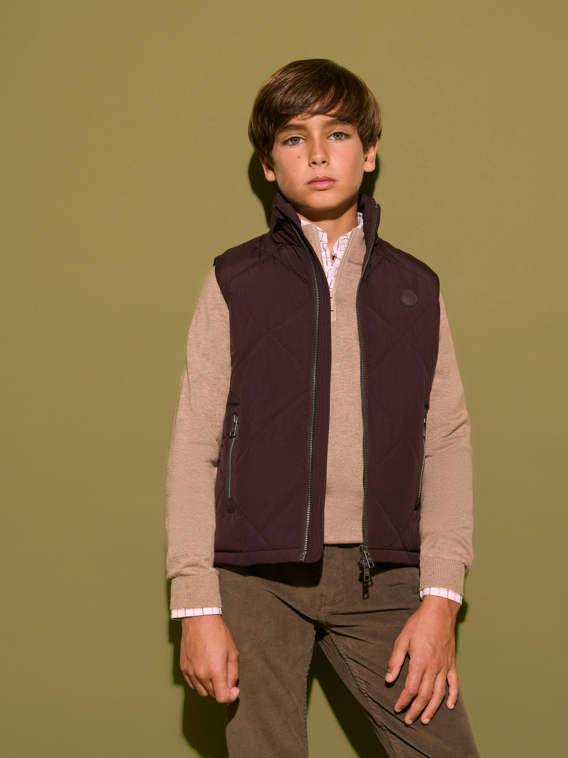 CHALECO MOBBY KIDS BURDEOS