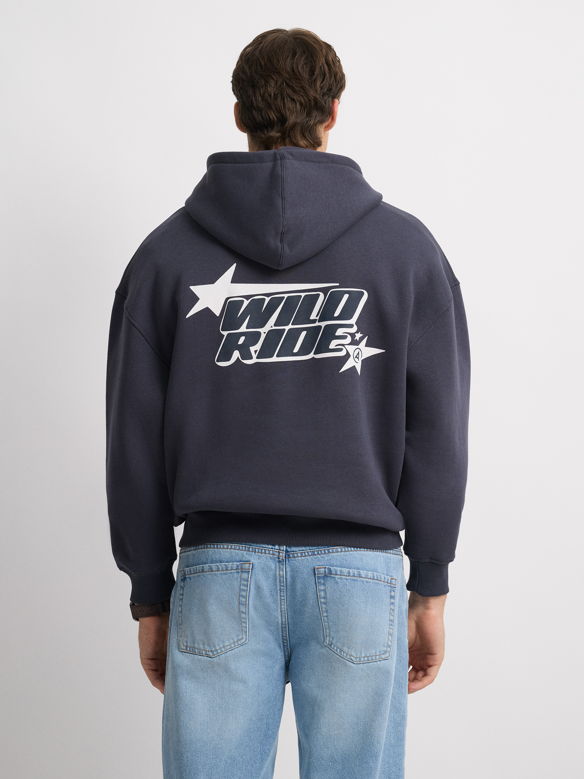 SUDADERA WILD AZUL MARINO