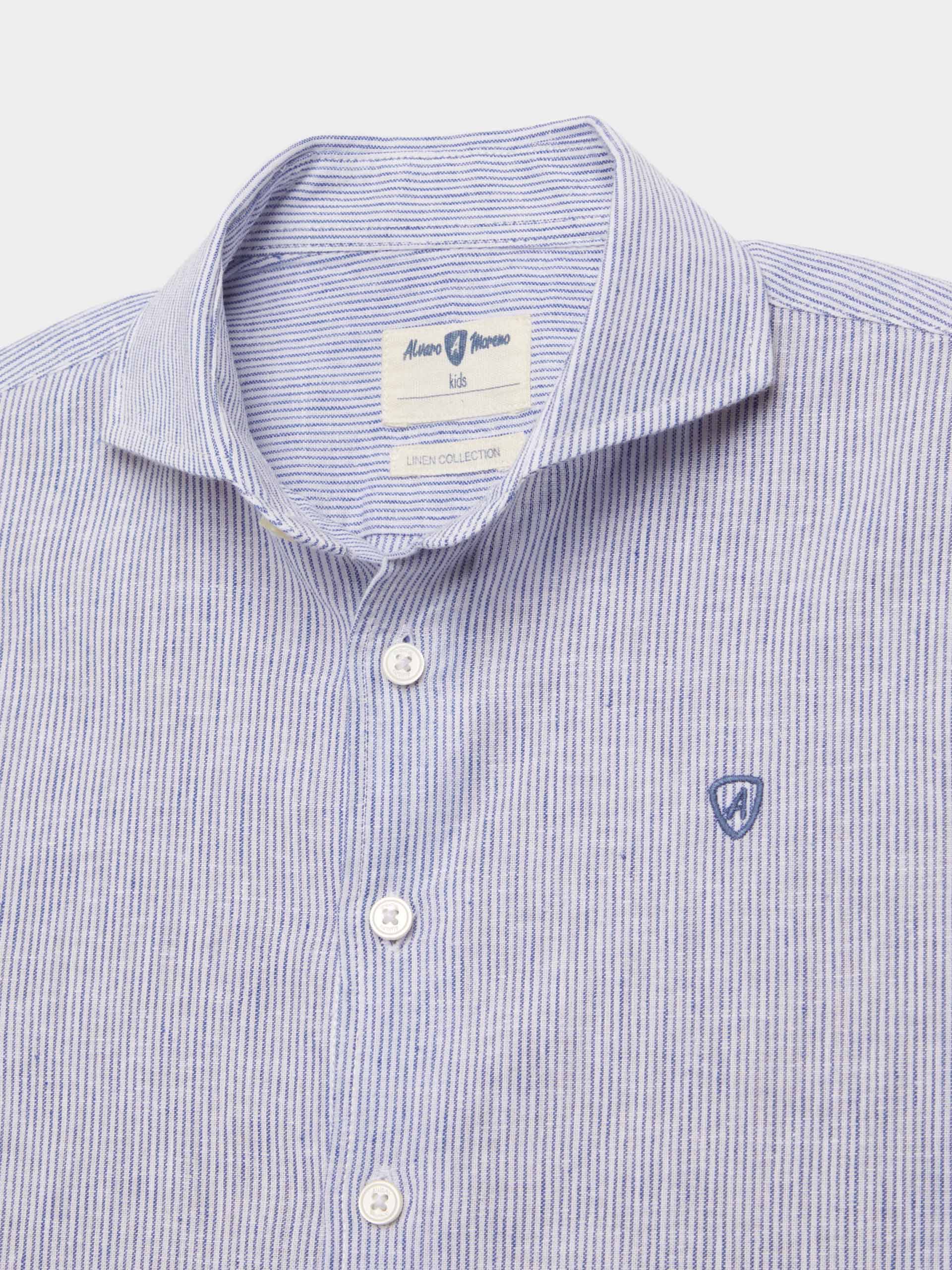 CAMISA LINO RAYAS KIDS