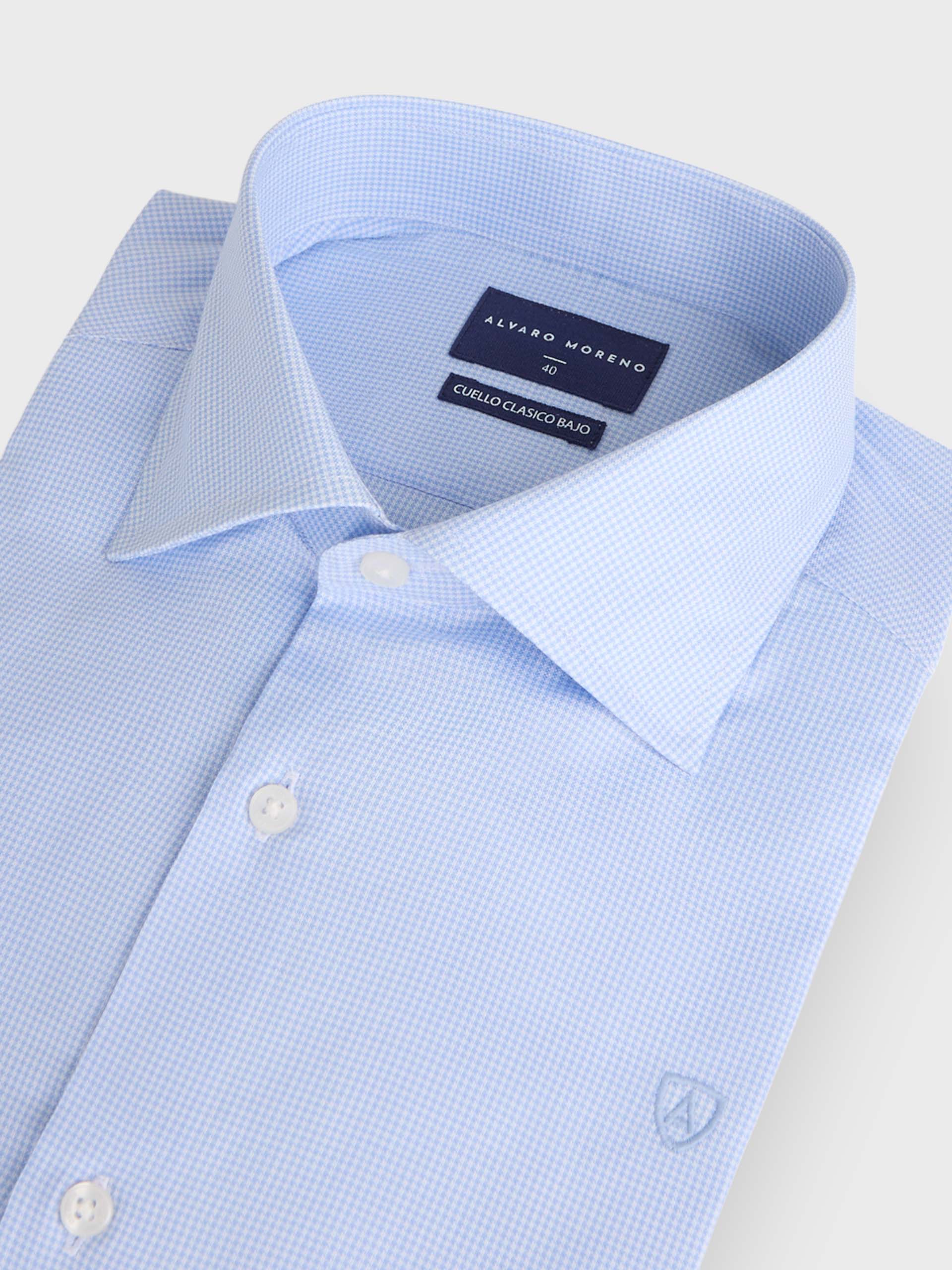 CAMISA MISTER PATA GALLO CELESTE