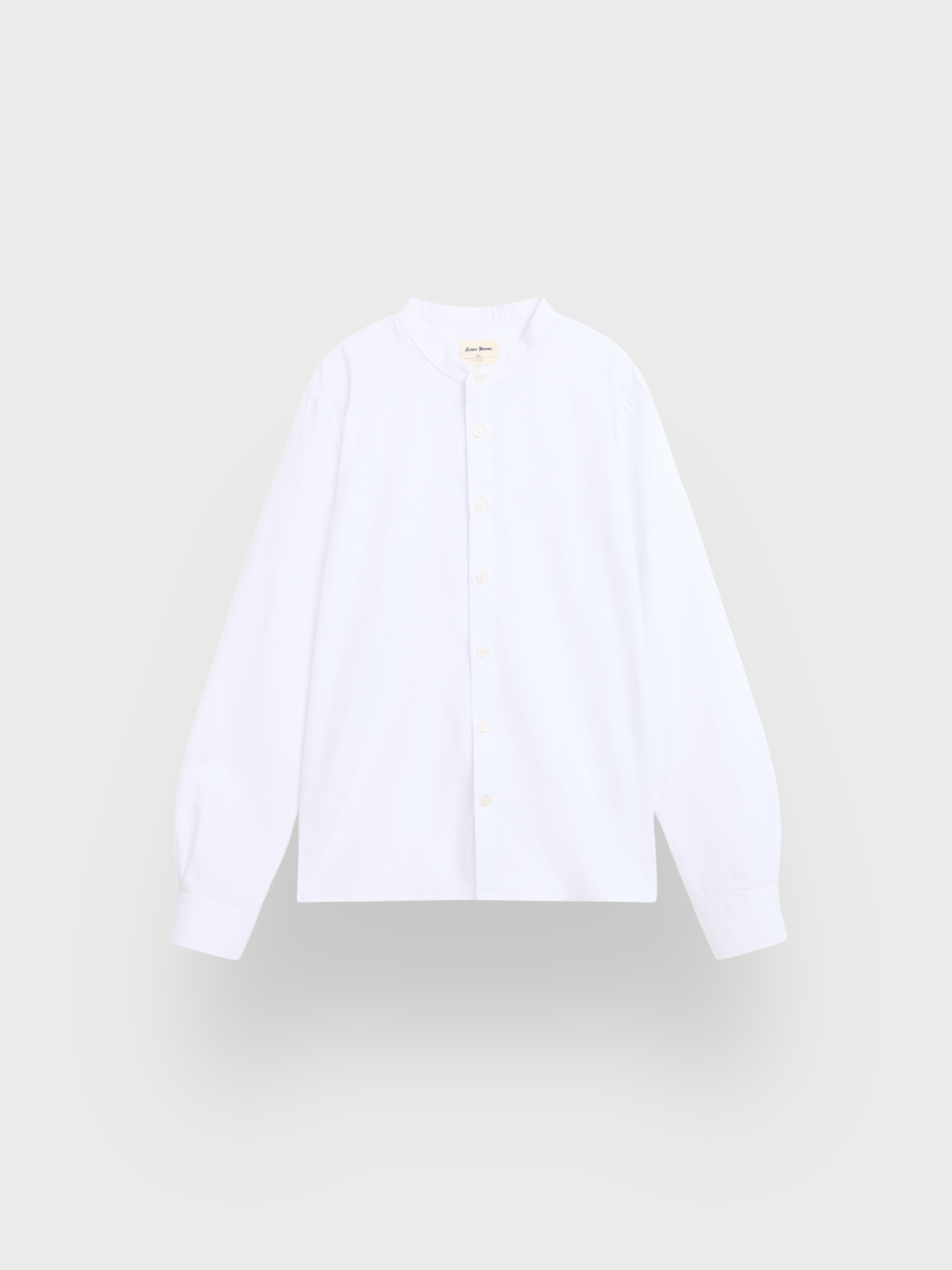 CAMISA LINO MAO KIDS BLANCO