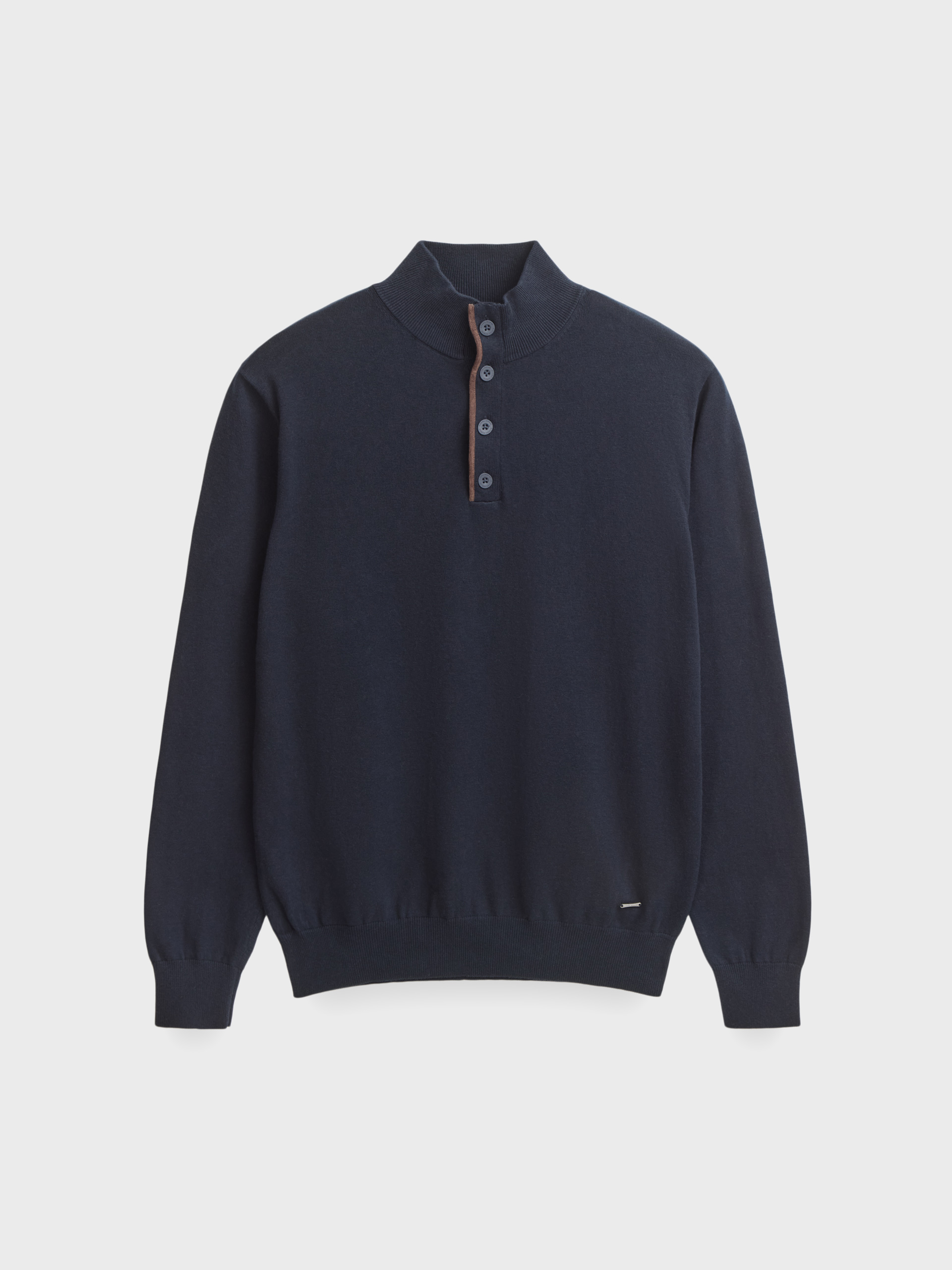 JERSEY BUTTON COLLAR