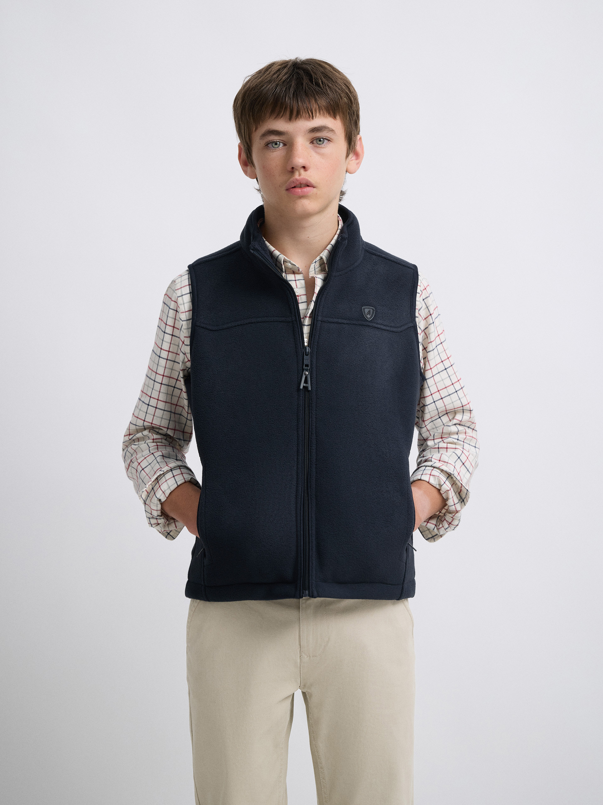 CHALECO SIERRA KIDS AZUL MARINO