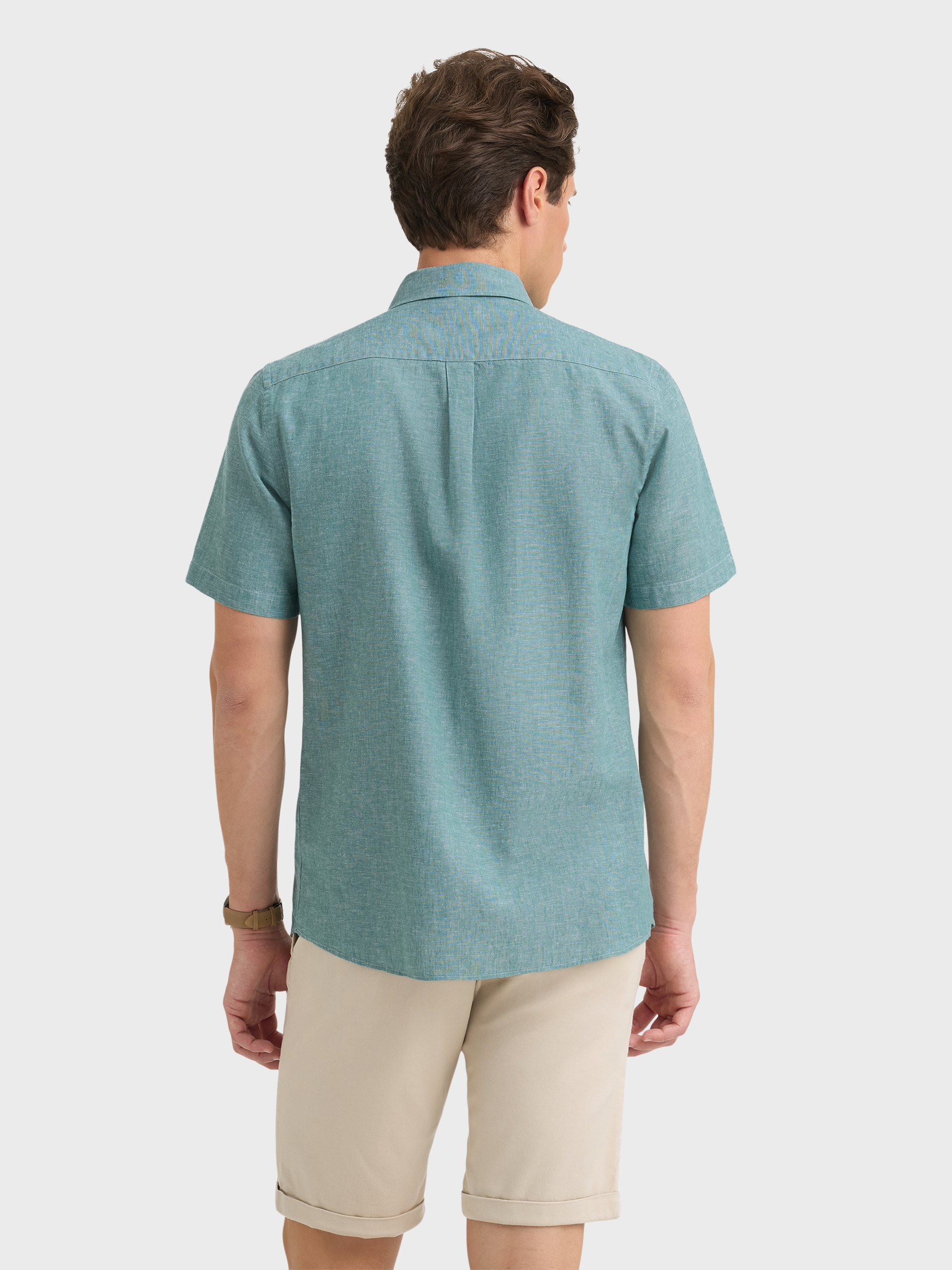 CAMISA LINO M.CORTA