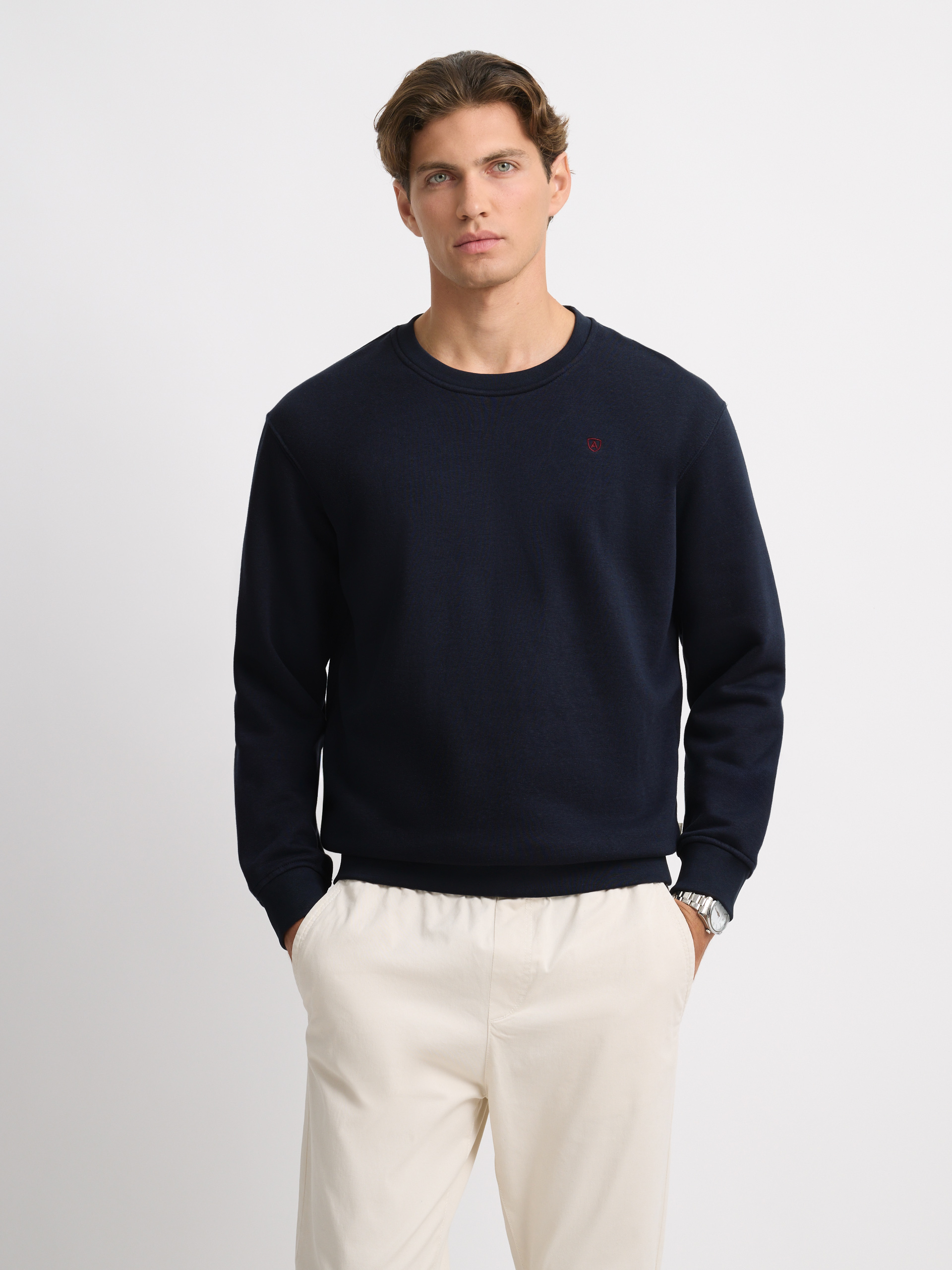 SUDADERA BASICA AZUL MARINO