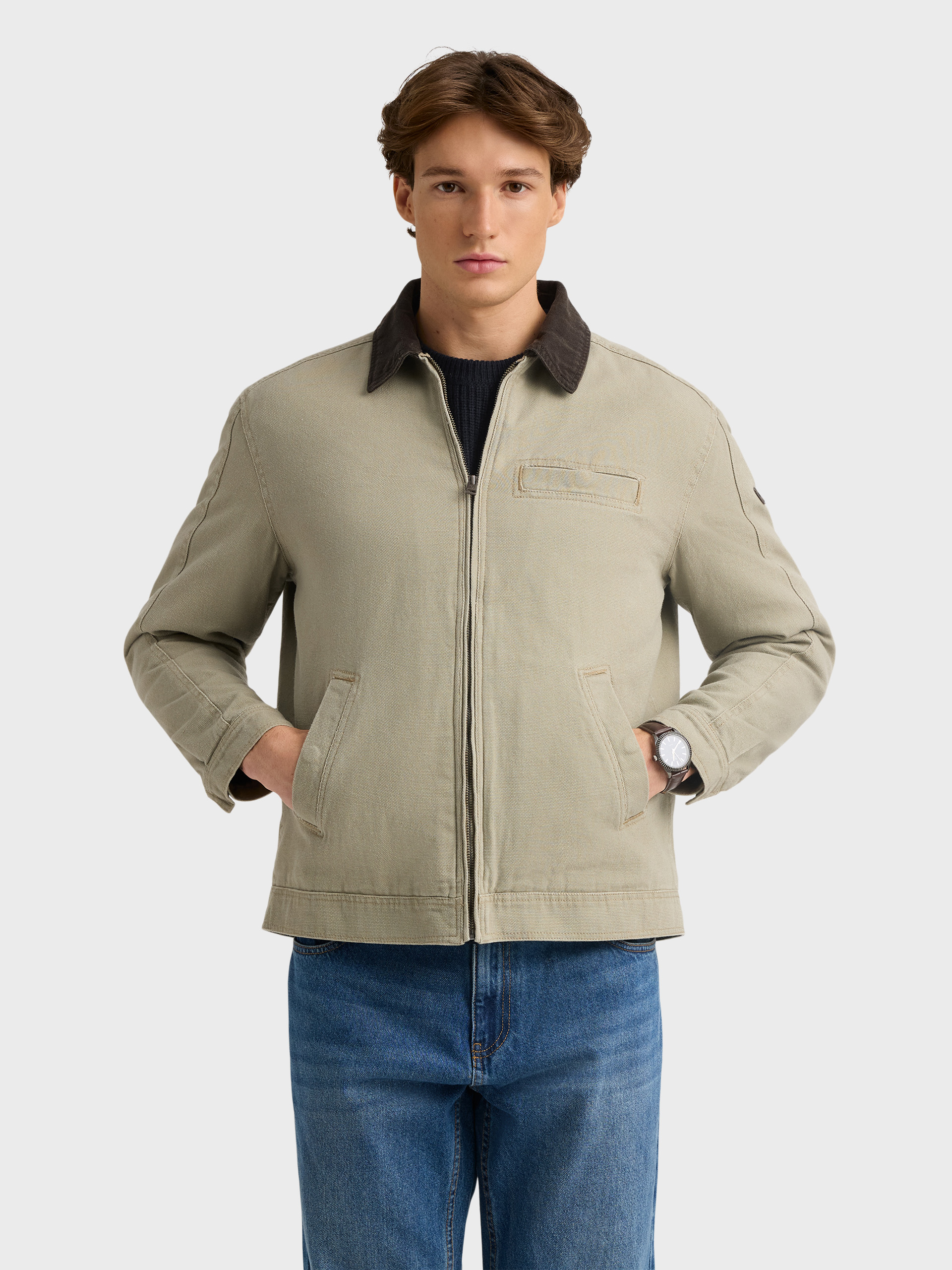 CAZADORA PEACH VERDE