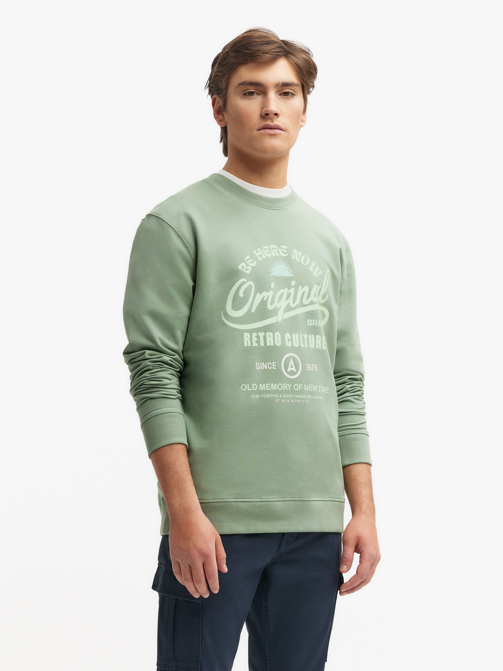 SUDADERA RETRO VERDE