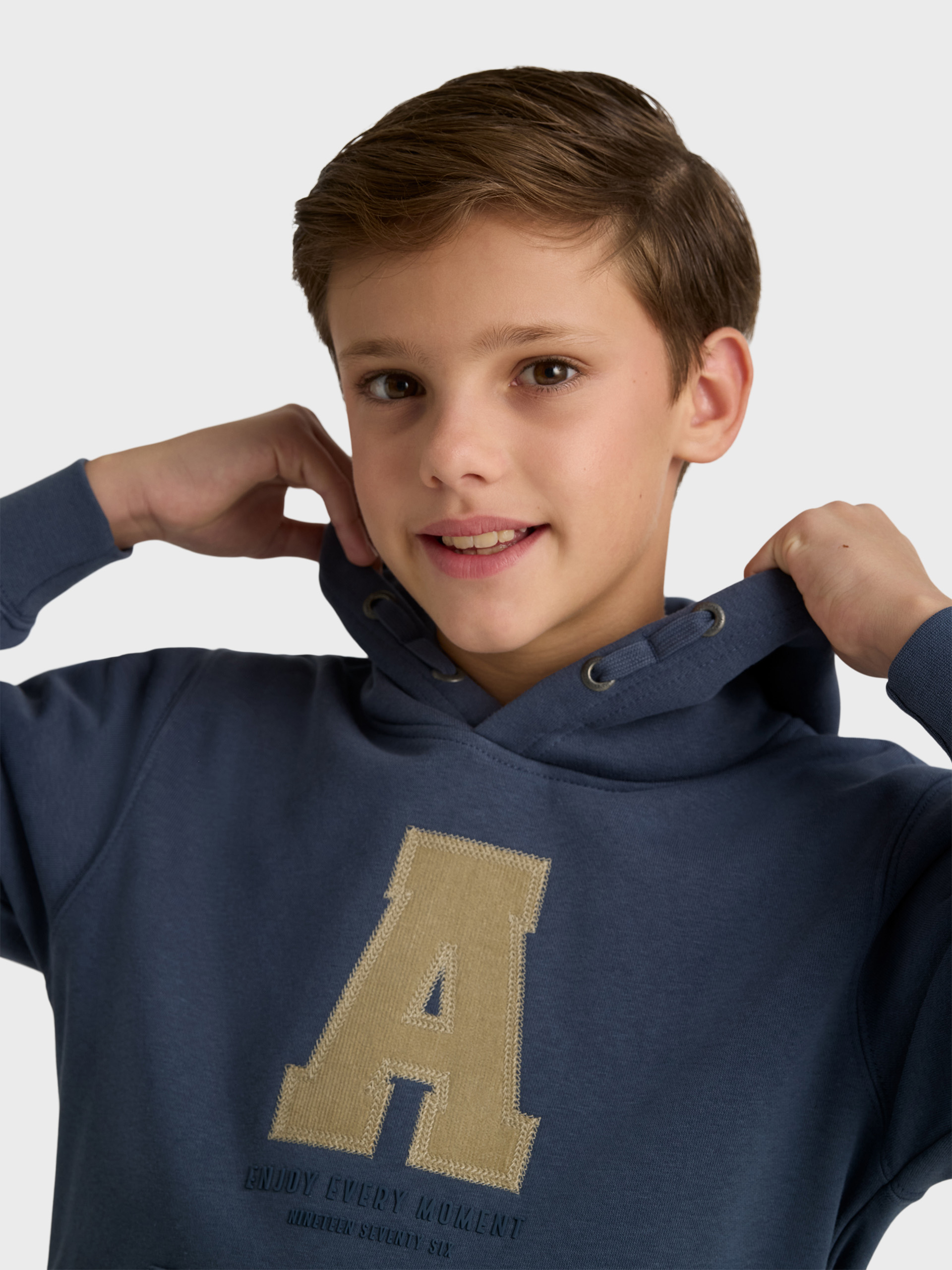 SUDADERA MOMENT KIDS AZUL