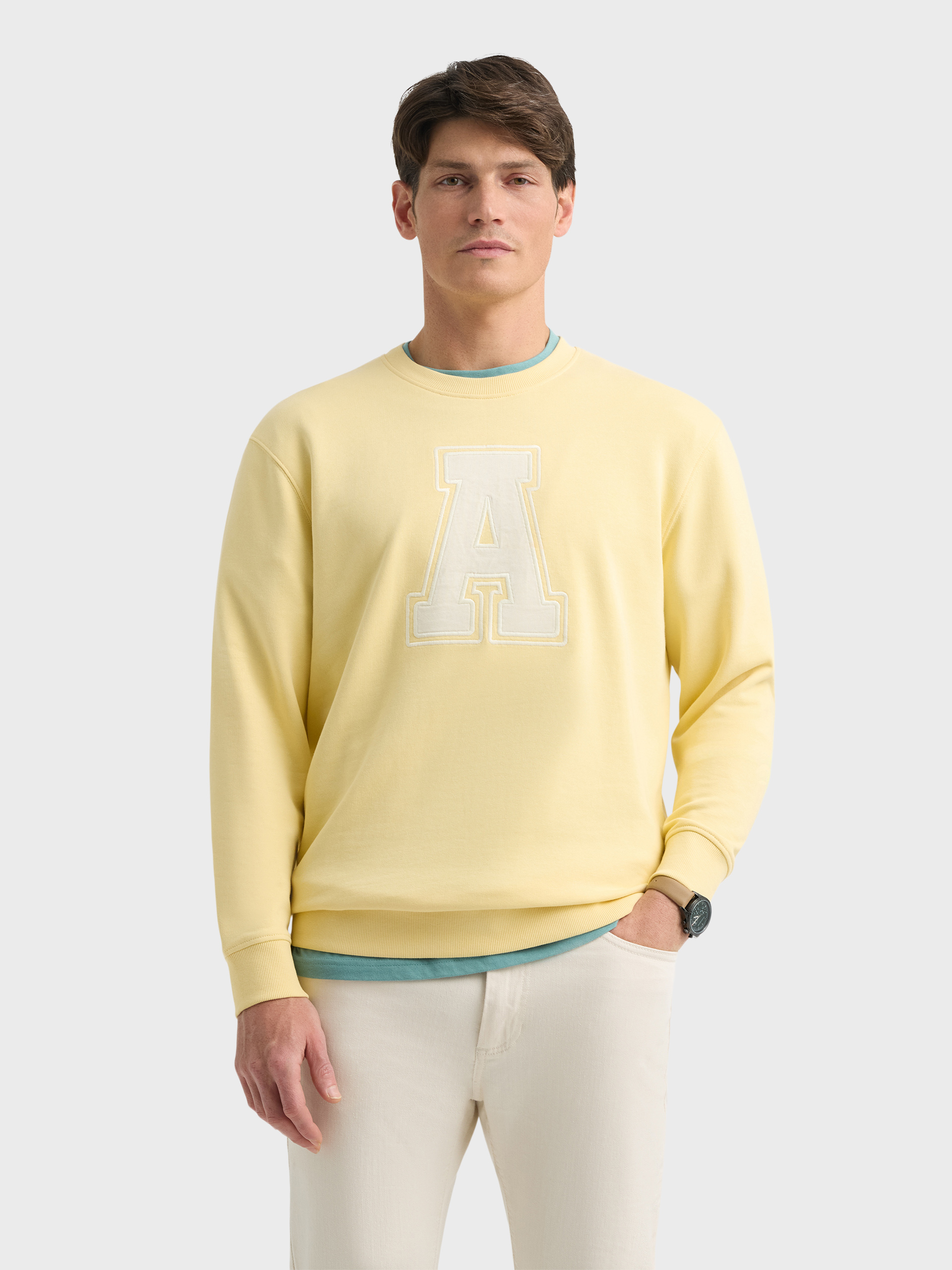 SUDADERA COLLEGE AMARILLO