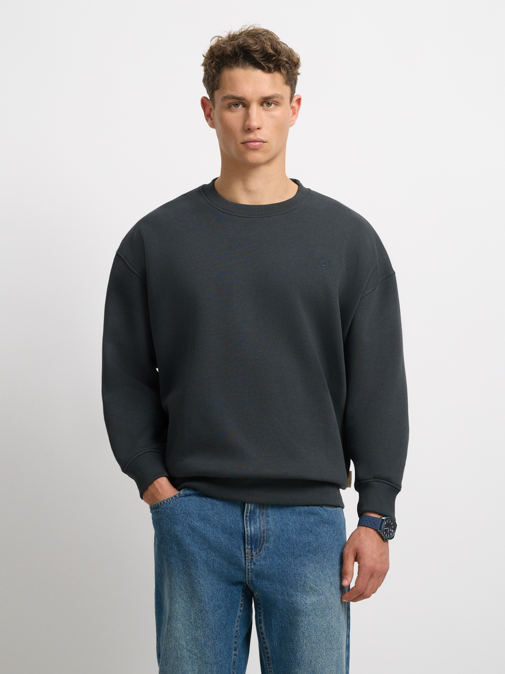SUDADERA BASICA OVERSIZE VERDE