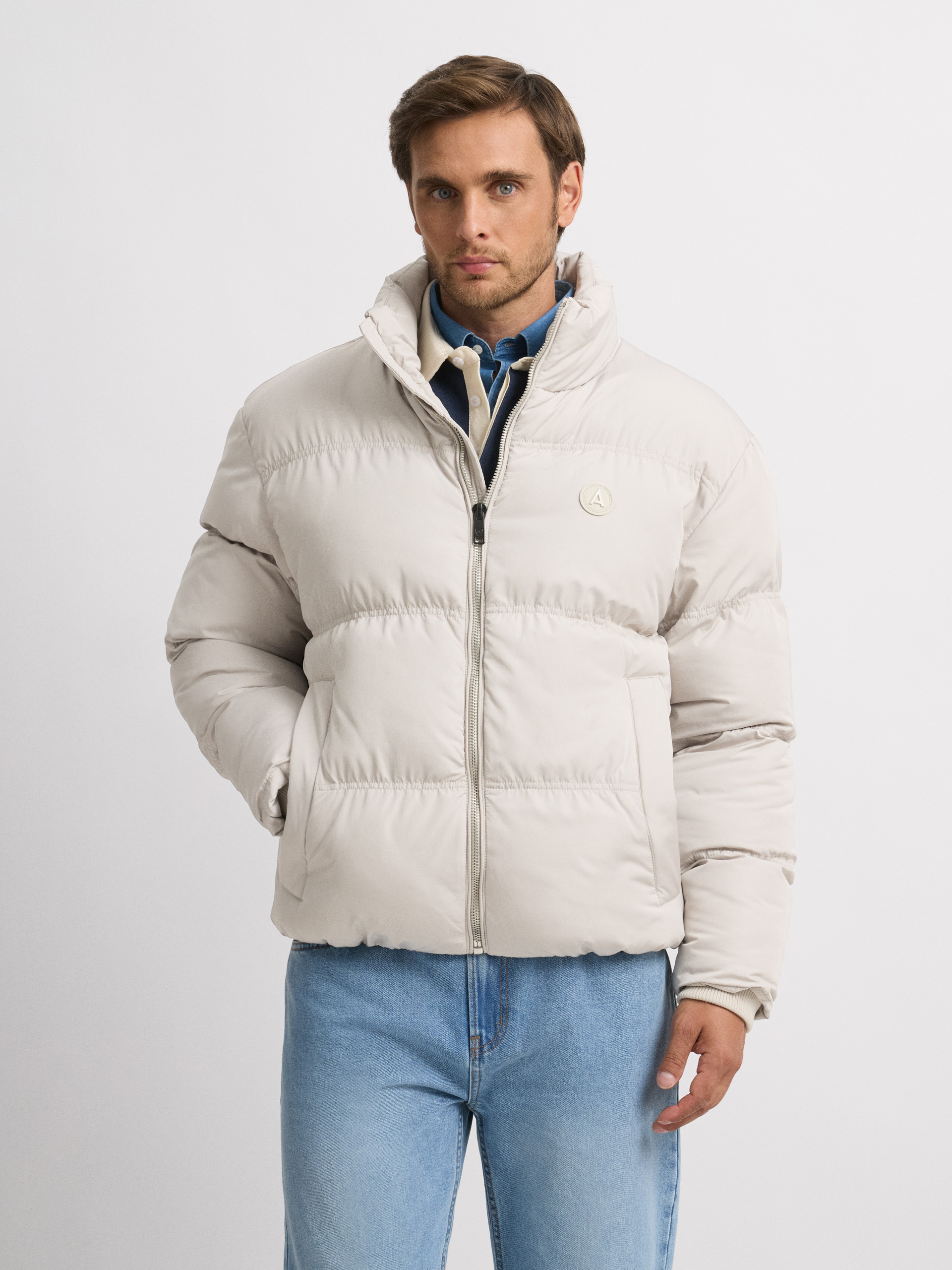 CAZADORA BOXY BEIGE