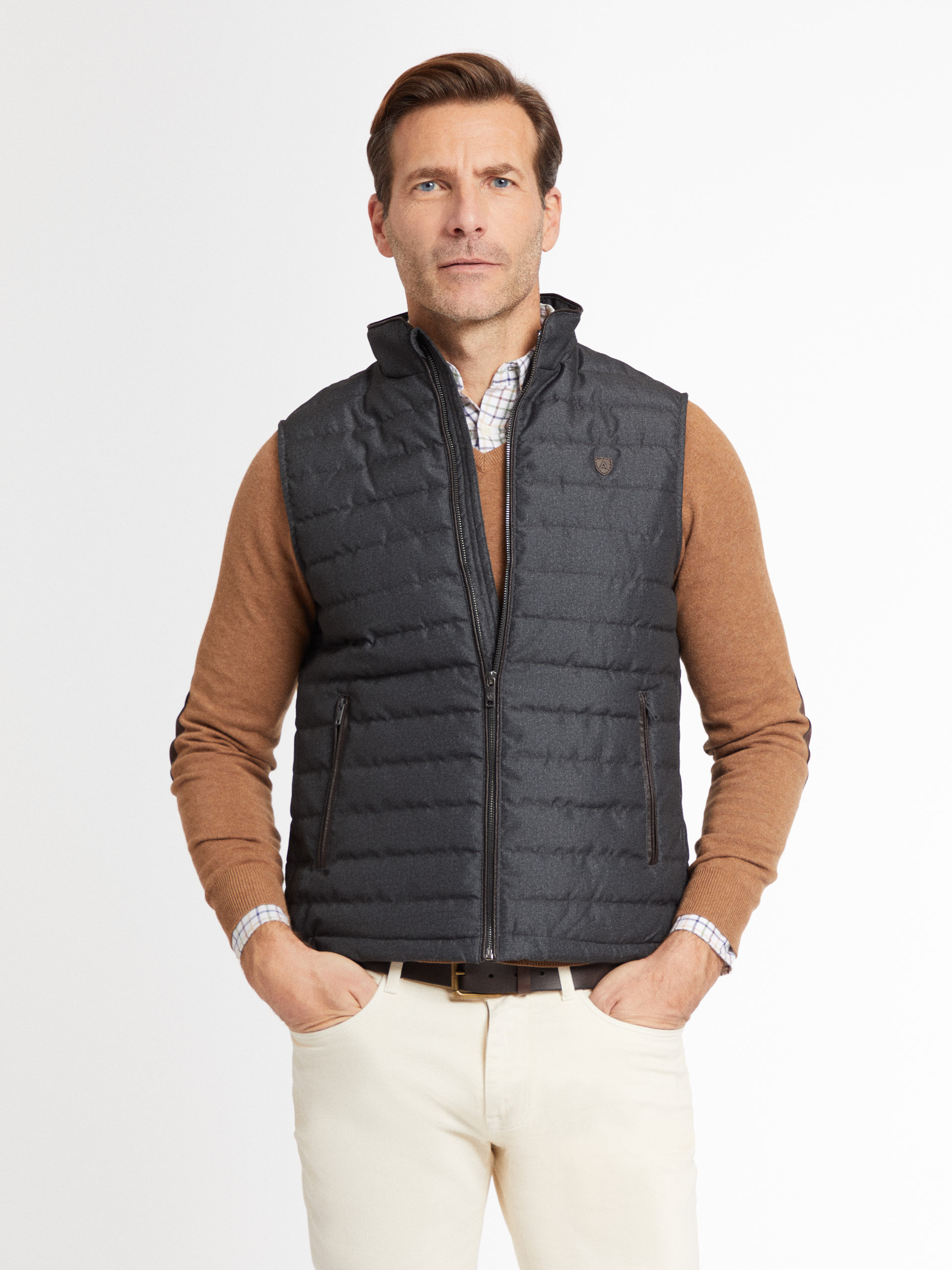 CHALECO KENT GRIS