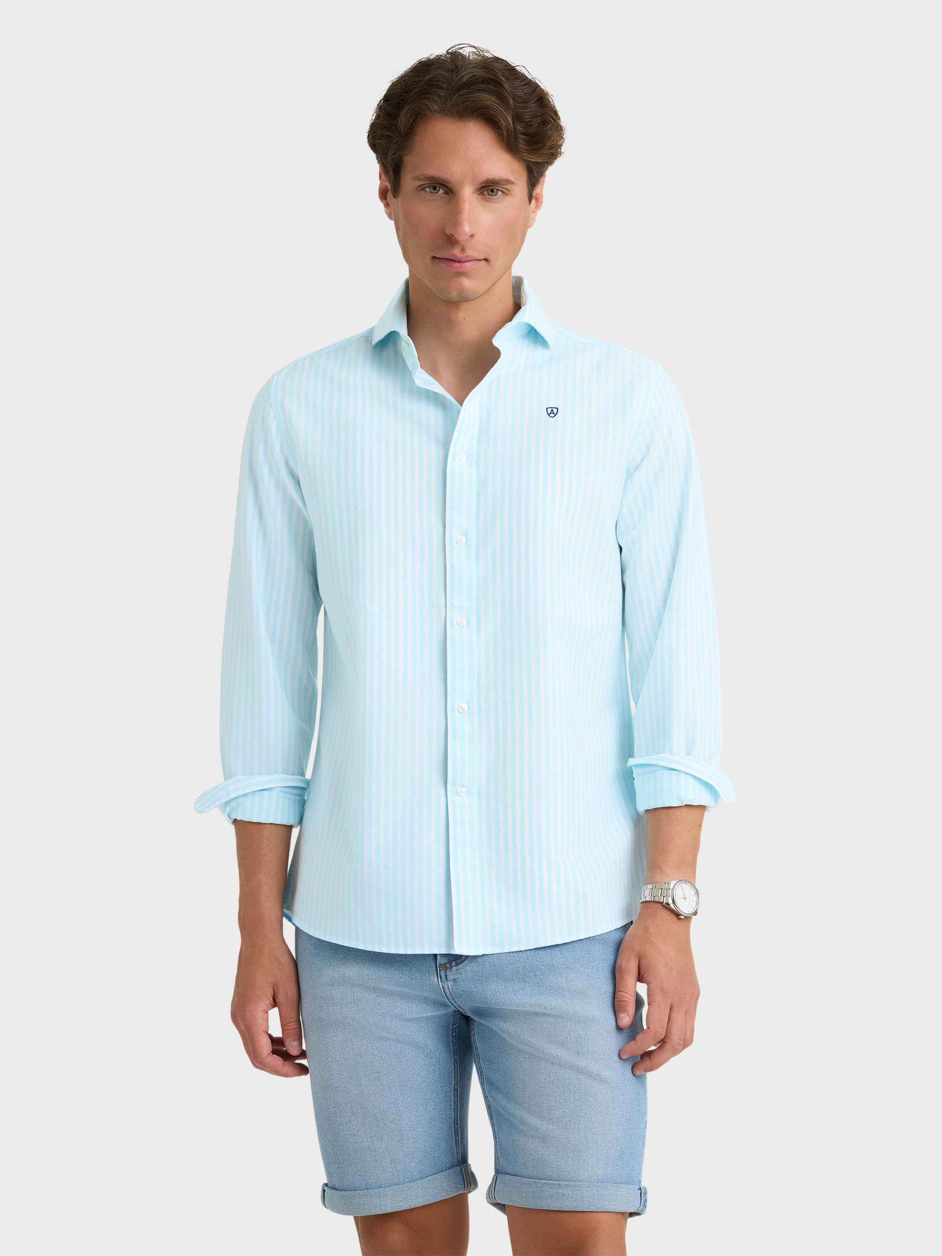 CAMISA OXFORD CLASSIC VERDE AGUA