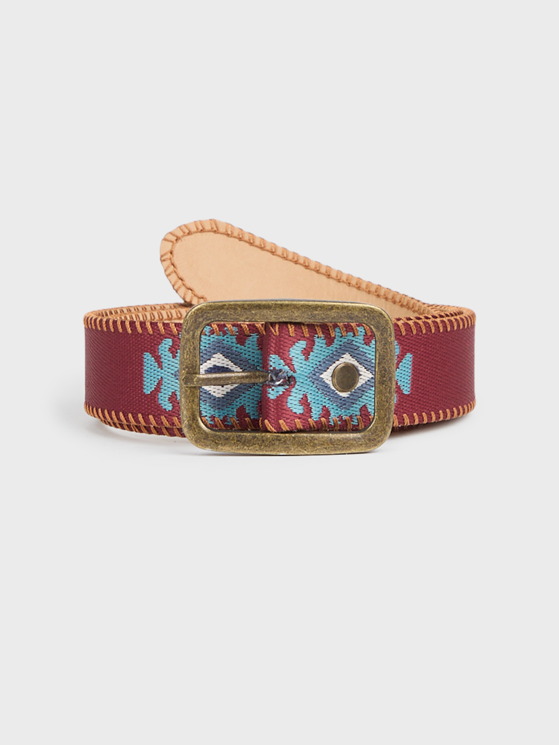 CINTURON INCA BURDEOS