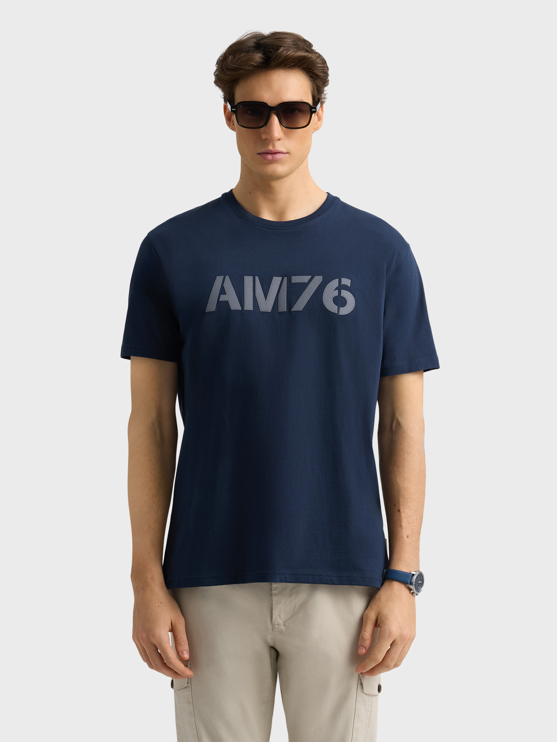 CAMISETA AM AZUL MARINO
