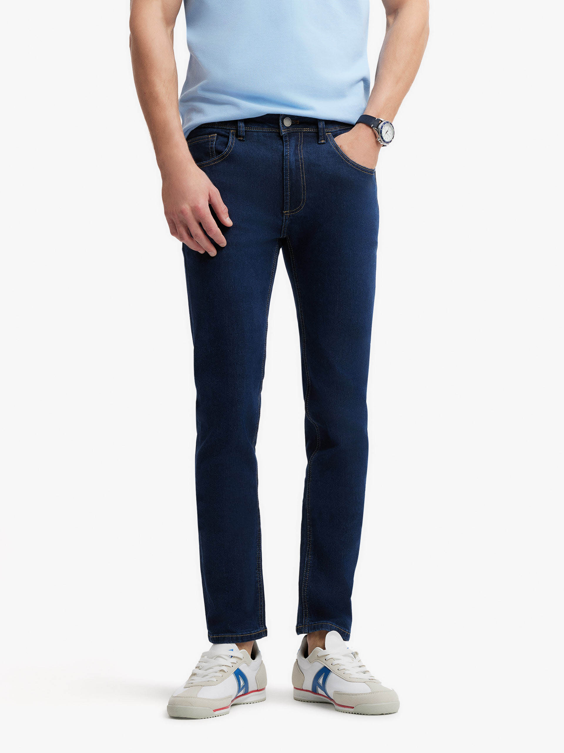 DENIM SLIM BASICO AZUL MARINO