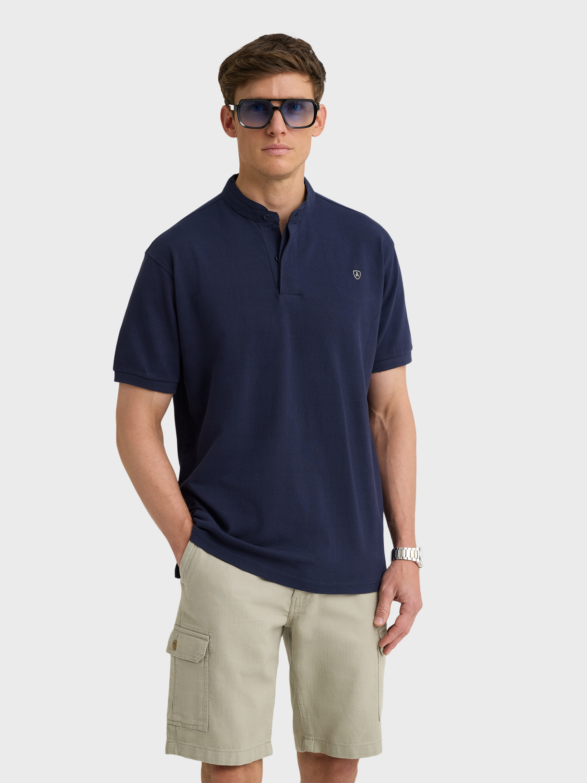 POLO TAPE AZUL MARINO