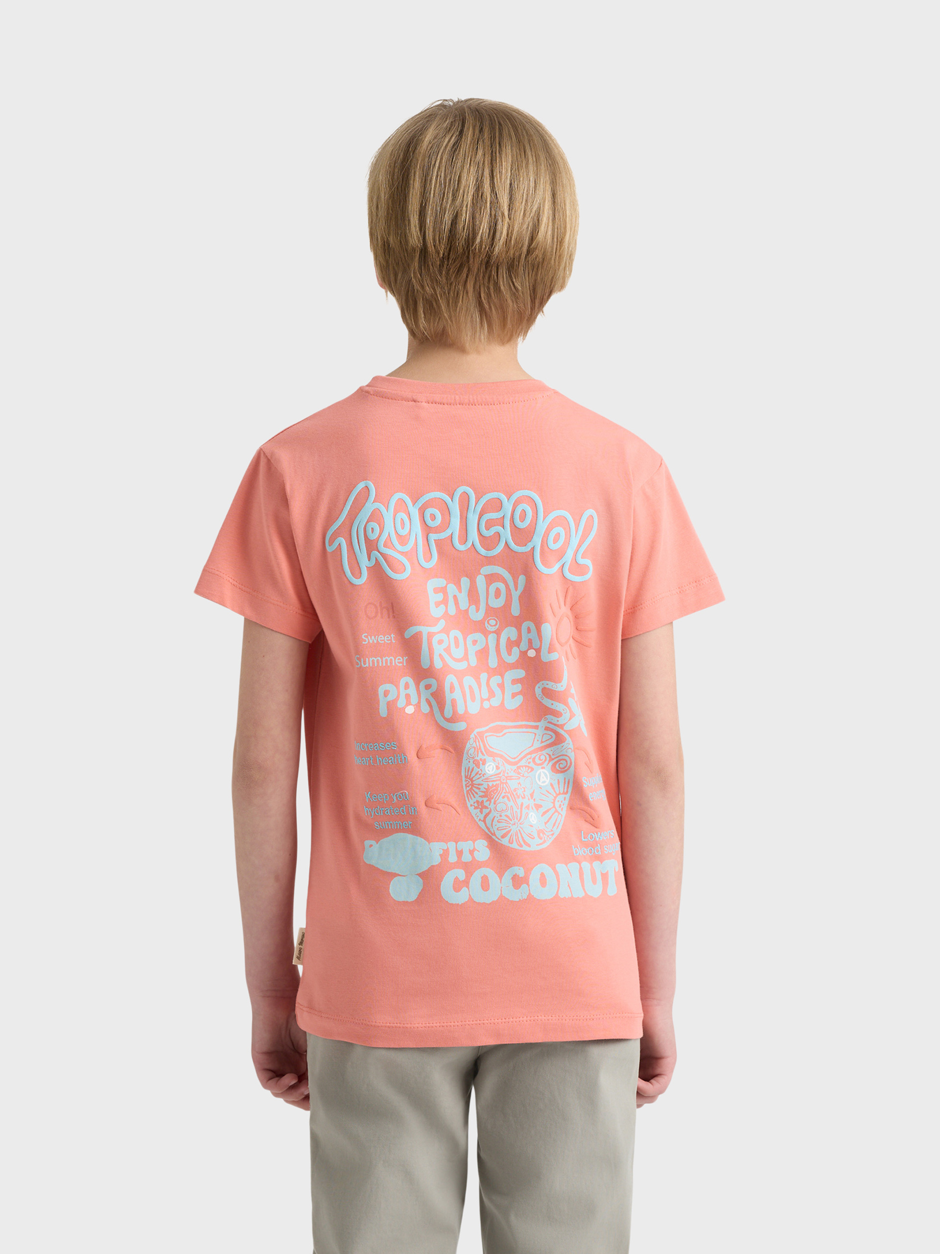 CAMISETA COCONUT KIDS CORAL