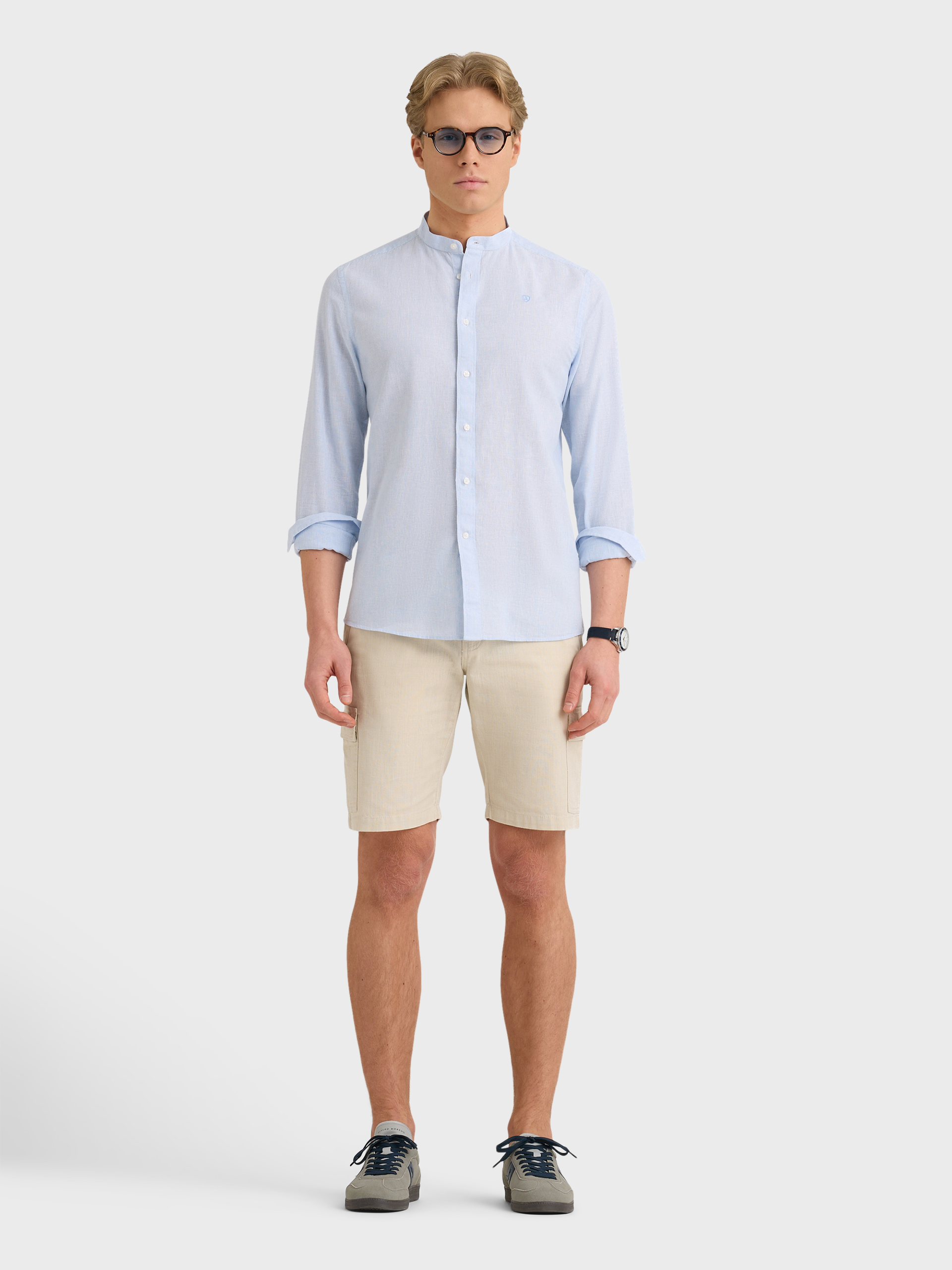 CAMISA LINO MIL RAYAS MAO