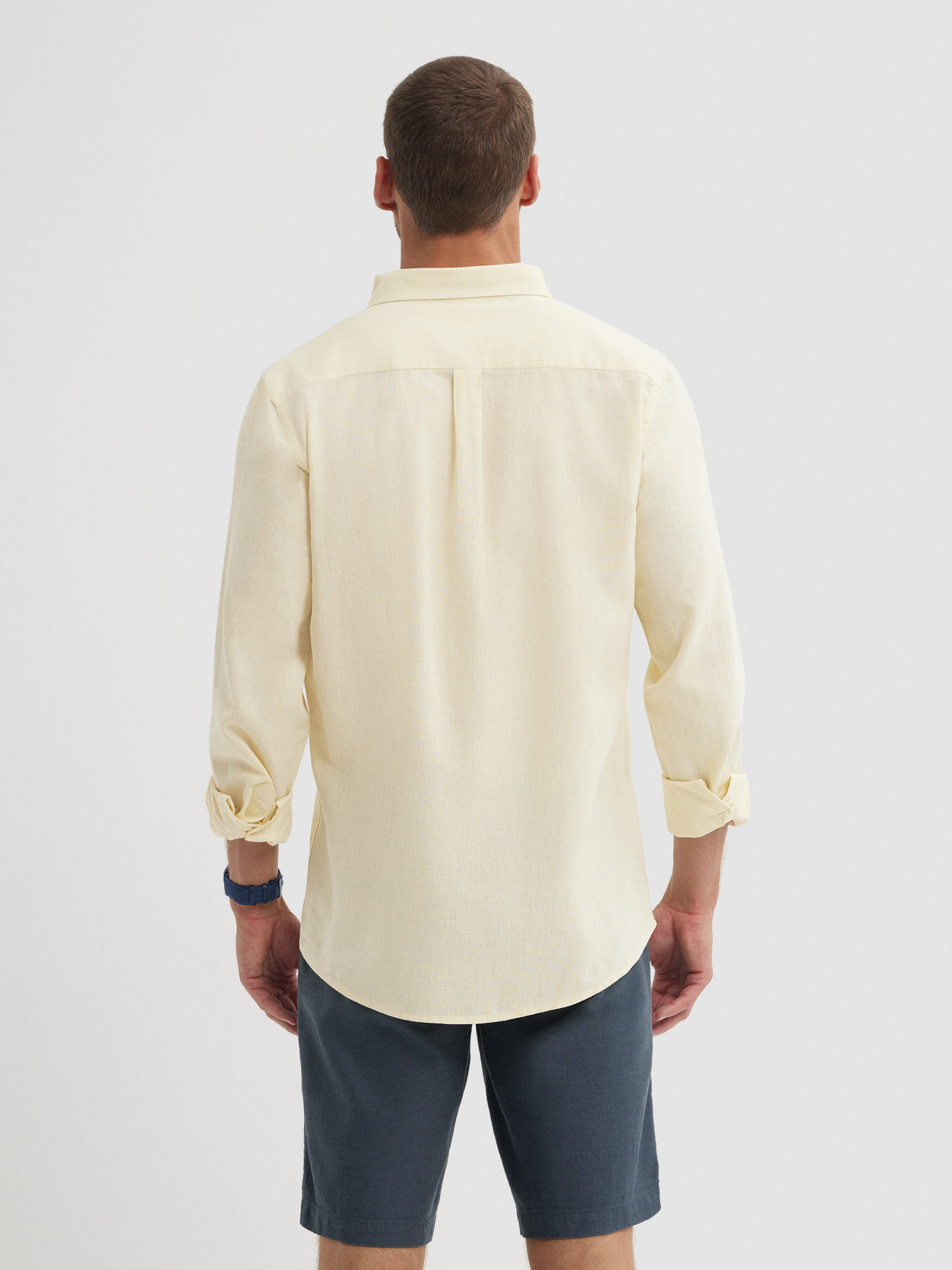 CAMISA LINO C. BOTON