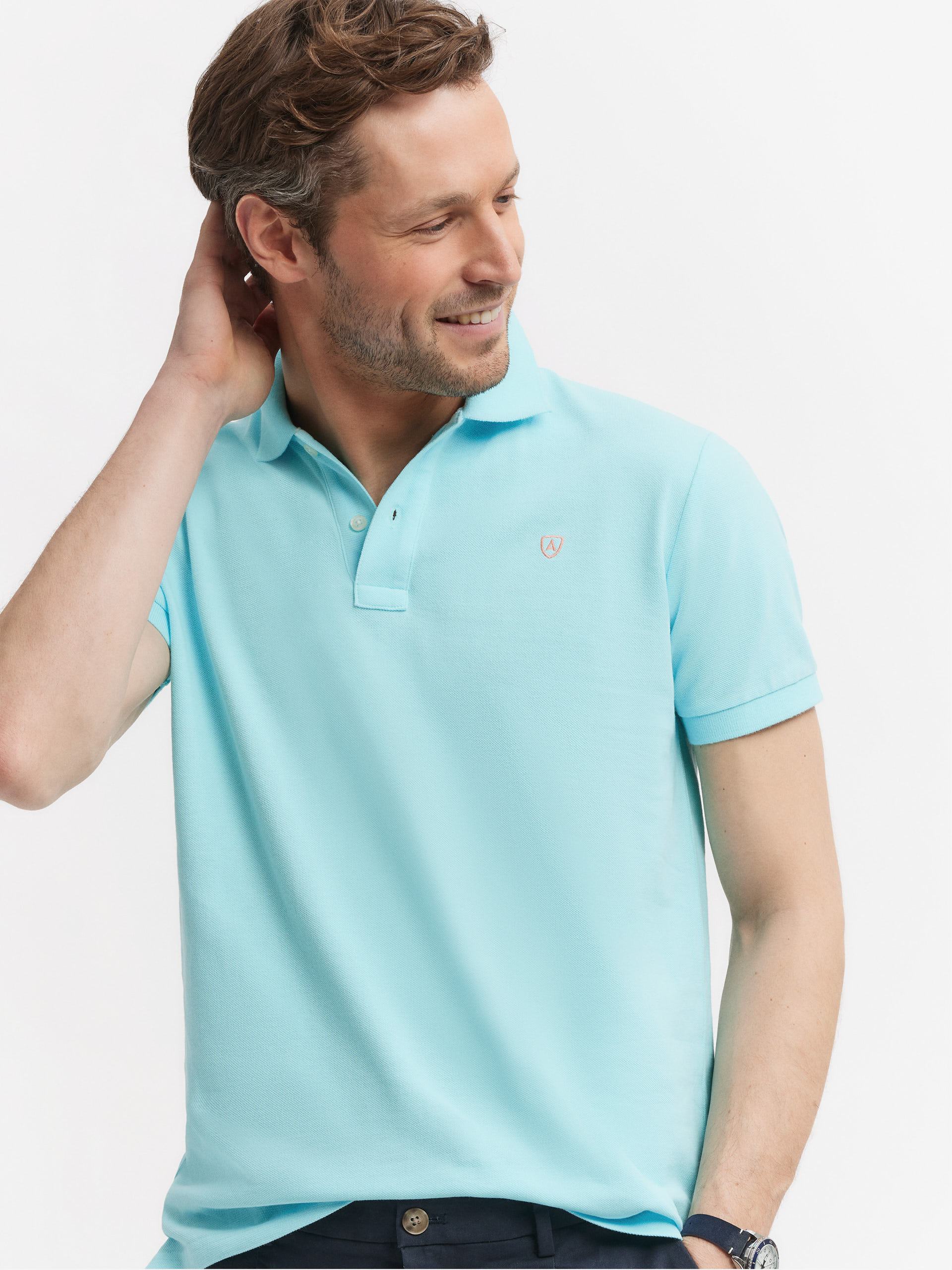 POLO TRENDY VERDE AGUA