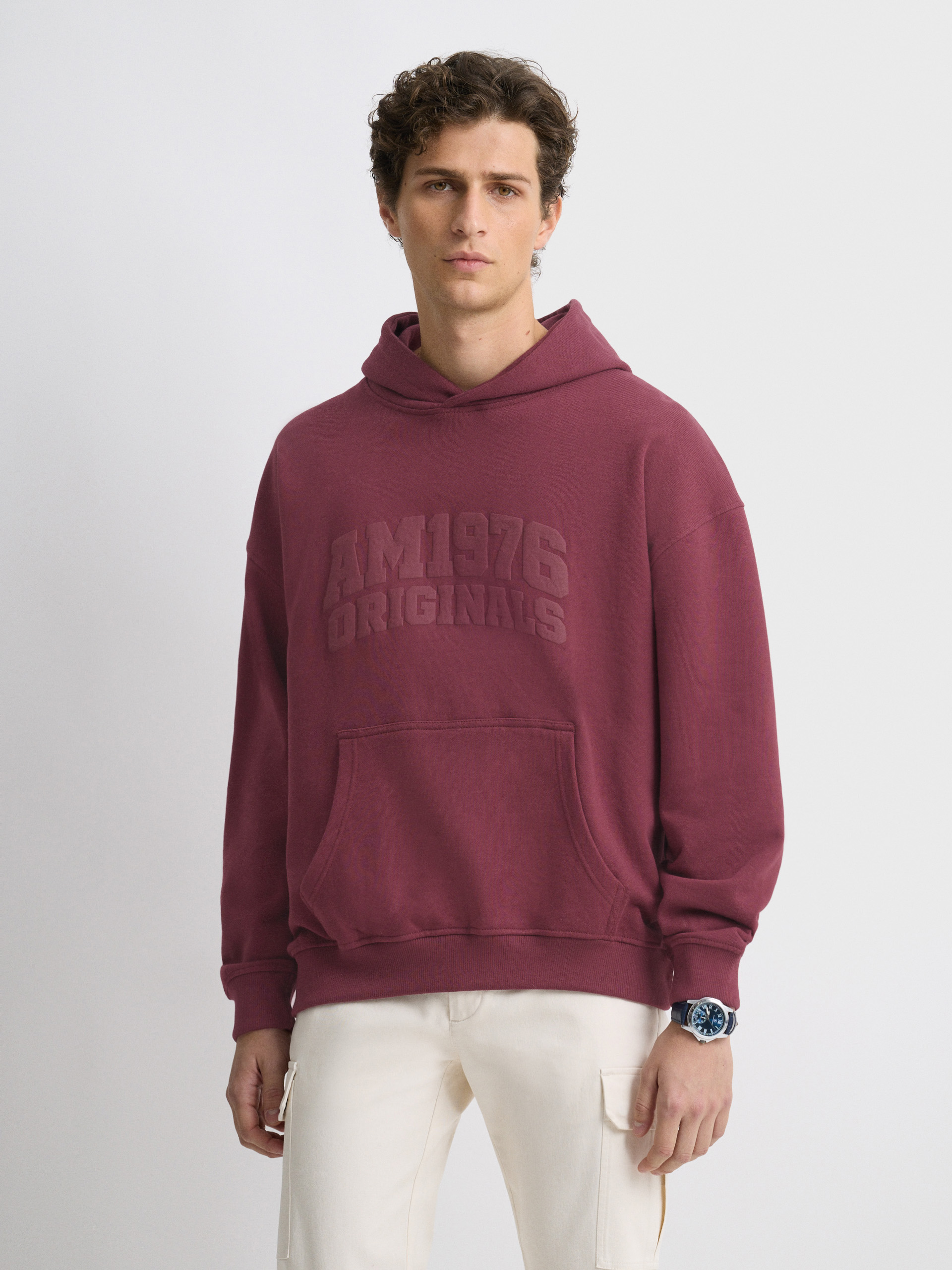SUDADERA NEUTRAL BURDEOS