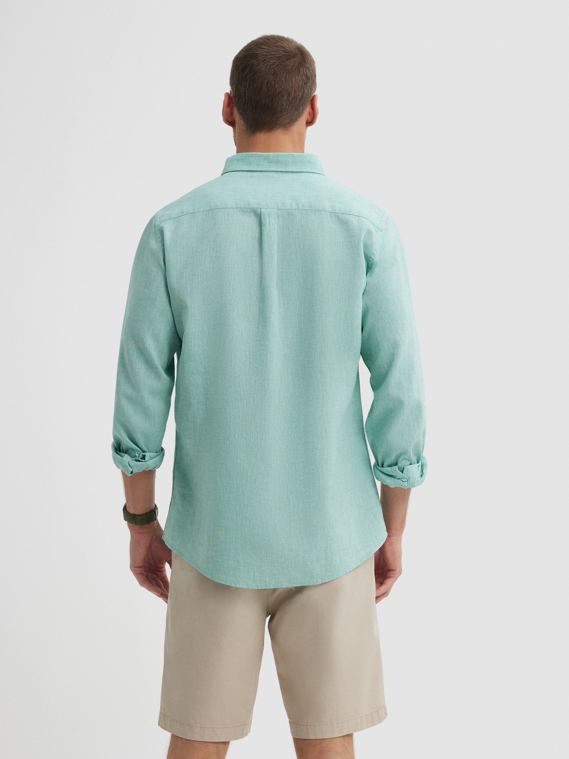 CAMISA LINO C. BOTON