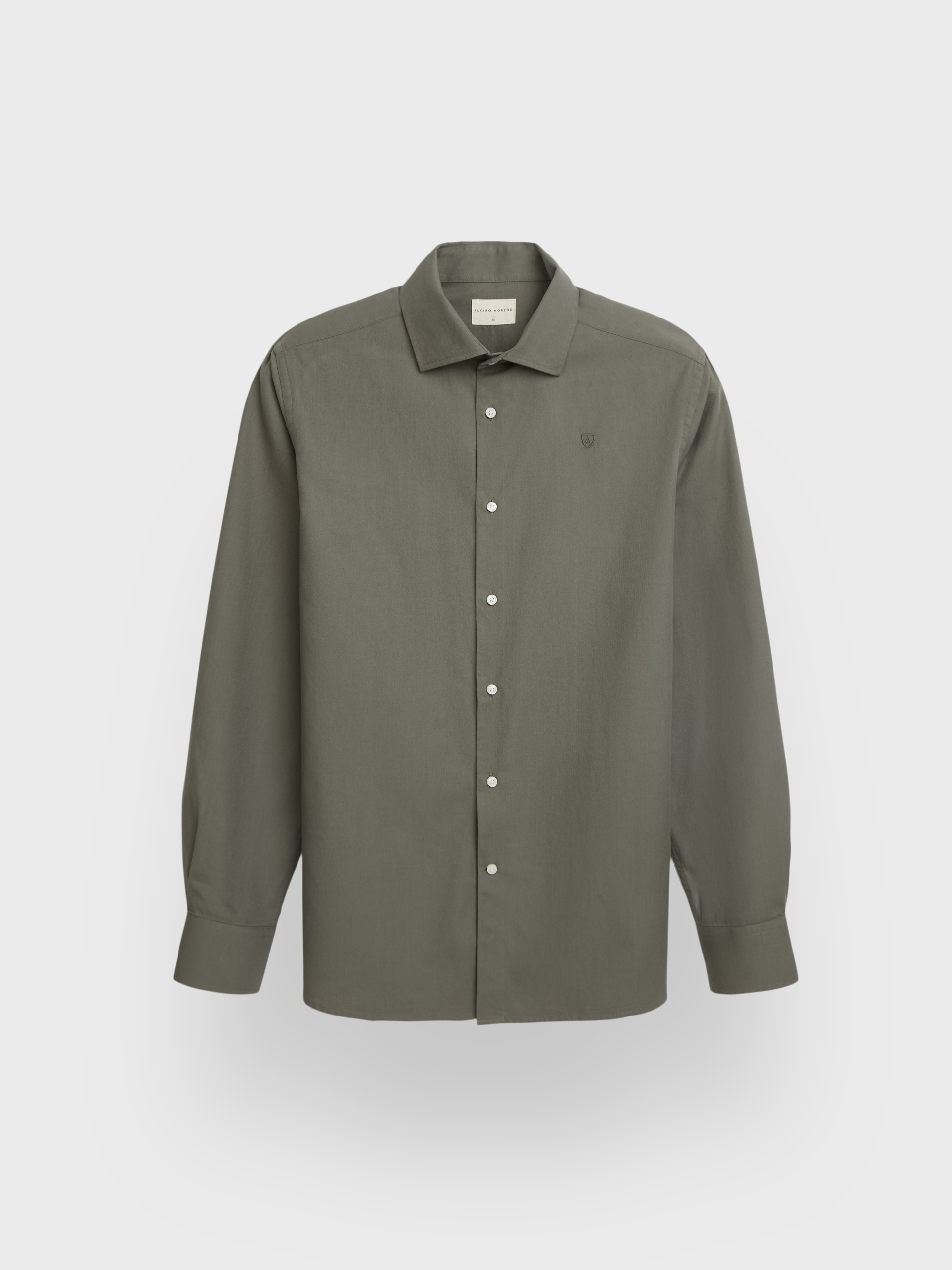 CAMISA TWILL PEACH VERDE
