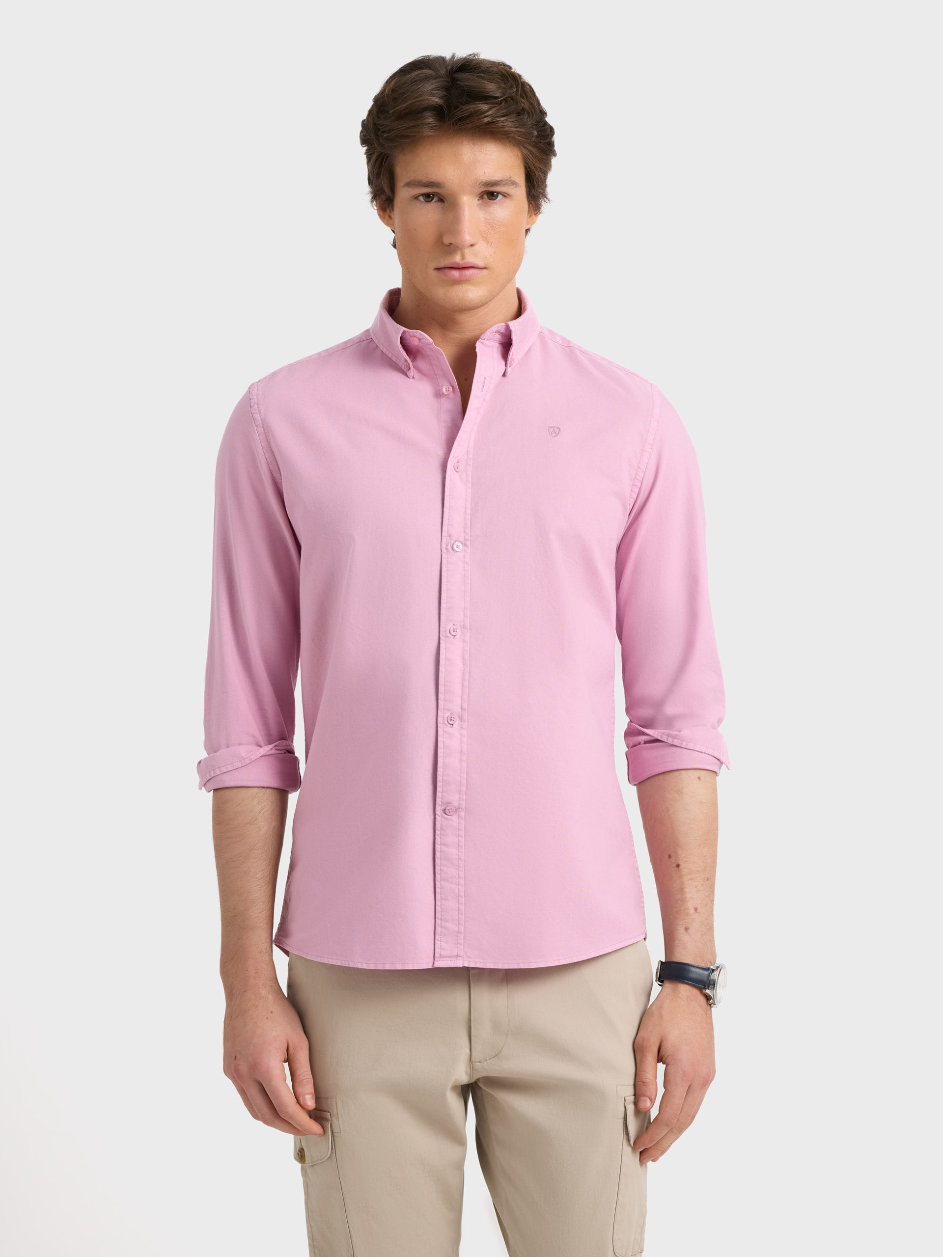 CAMISA OXFORD DYE ROSA