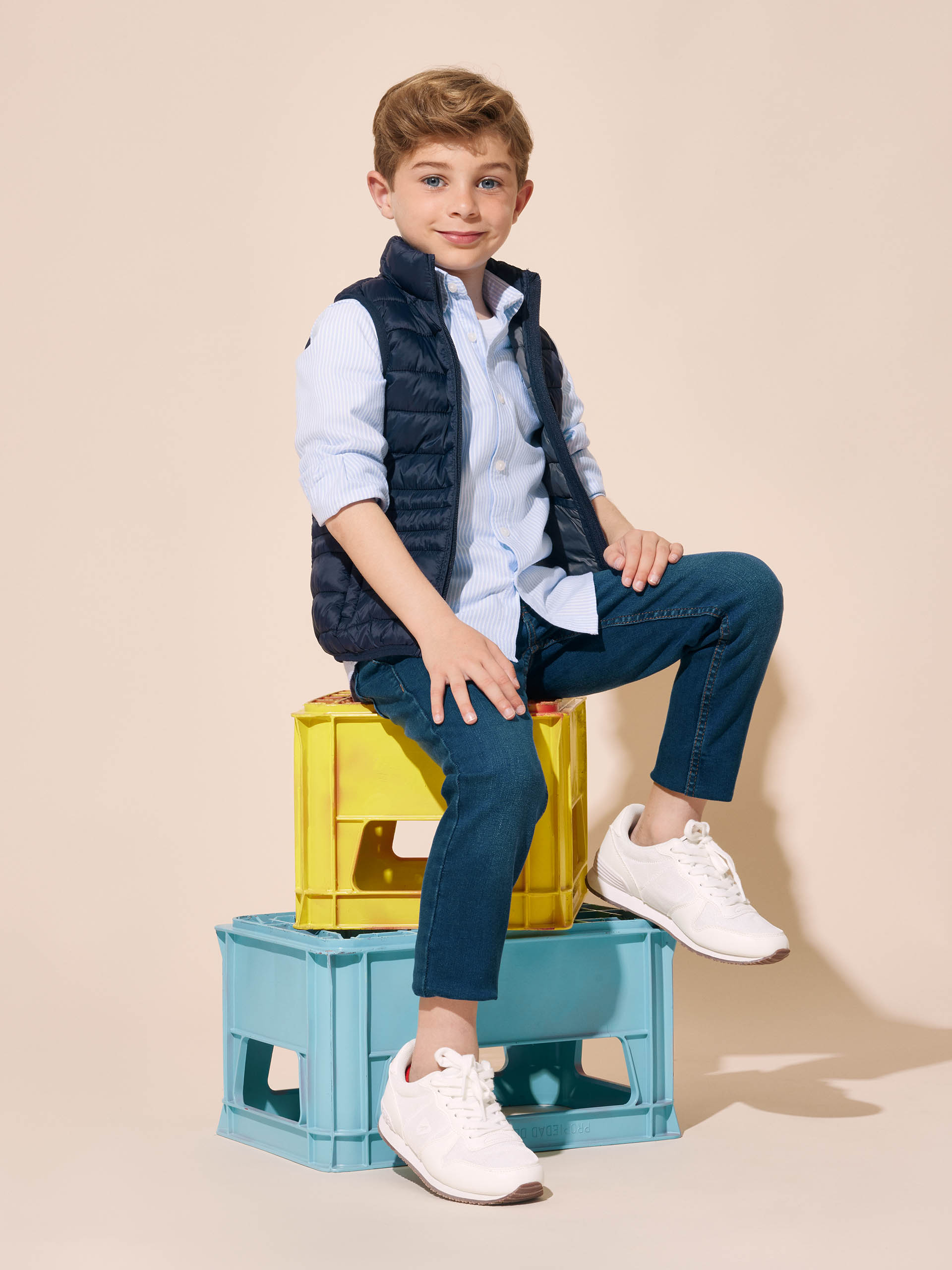 CHALECO MORRISON KIDS AZUL MARINO