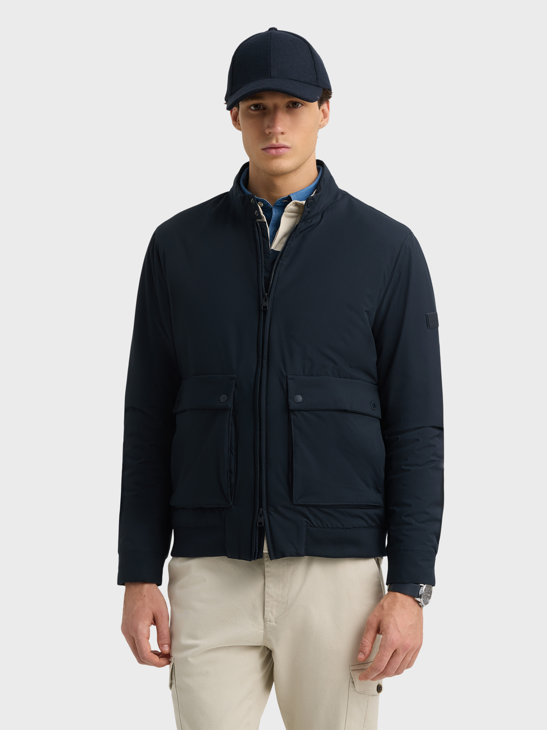 CAZADORA STRATTON AZUL MARINO