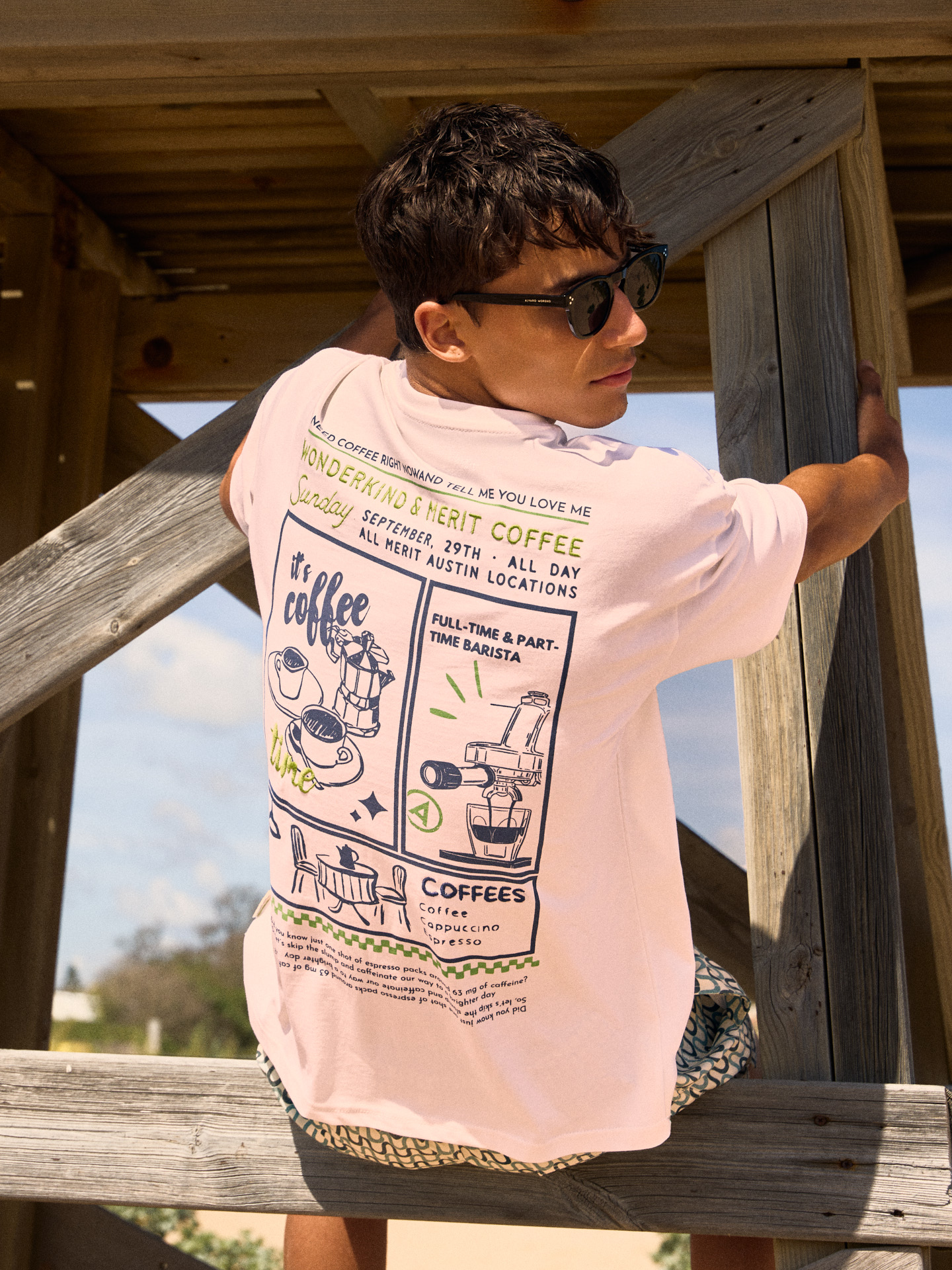 CAMISETA COFFEE BLANCO