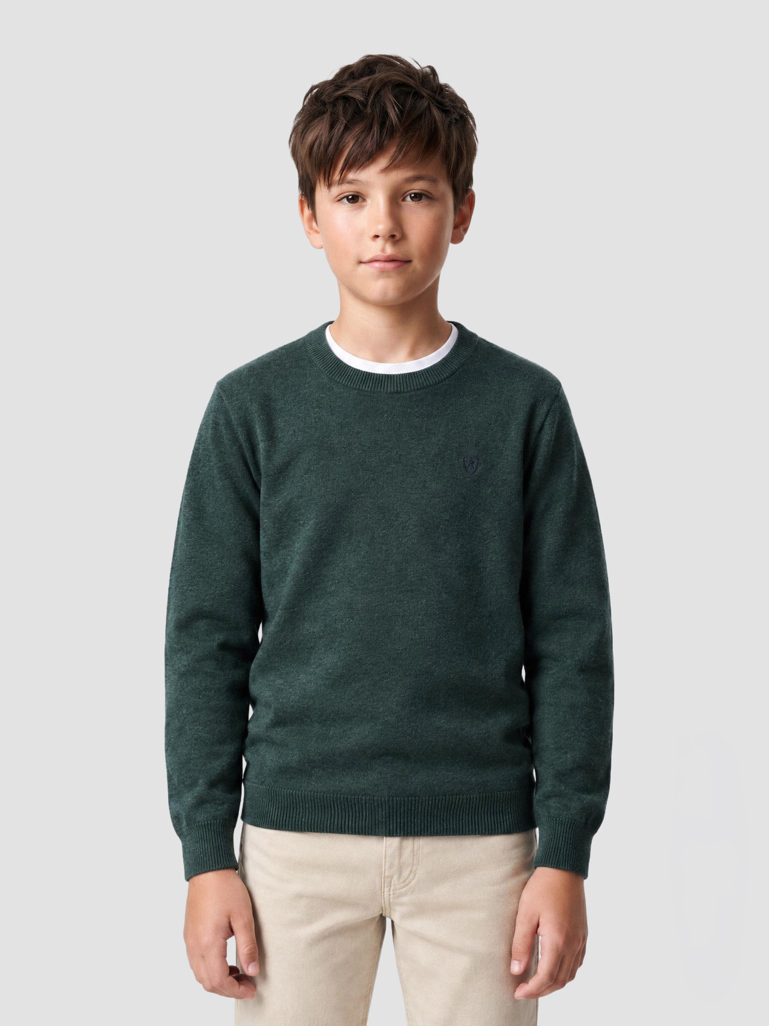 JERSEY ROUND NECK KIDS AZUL