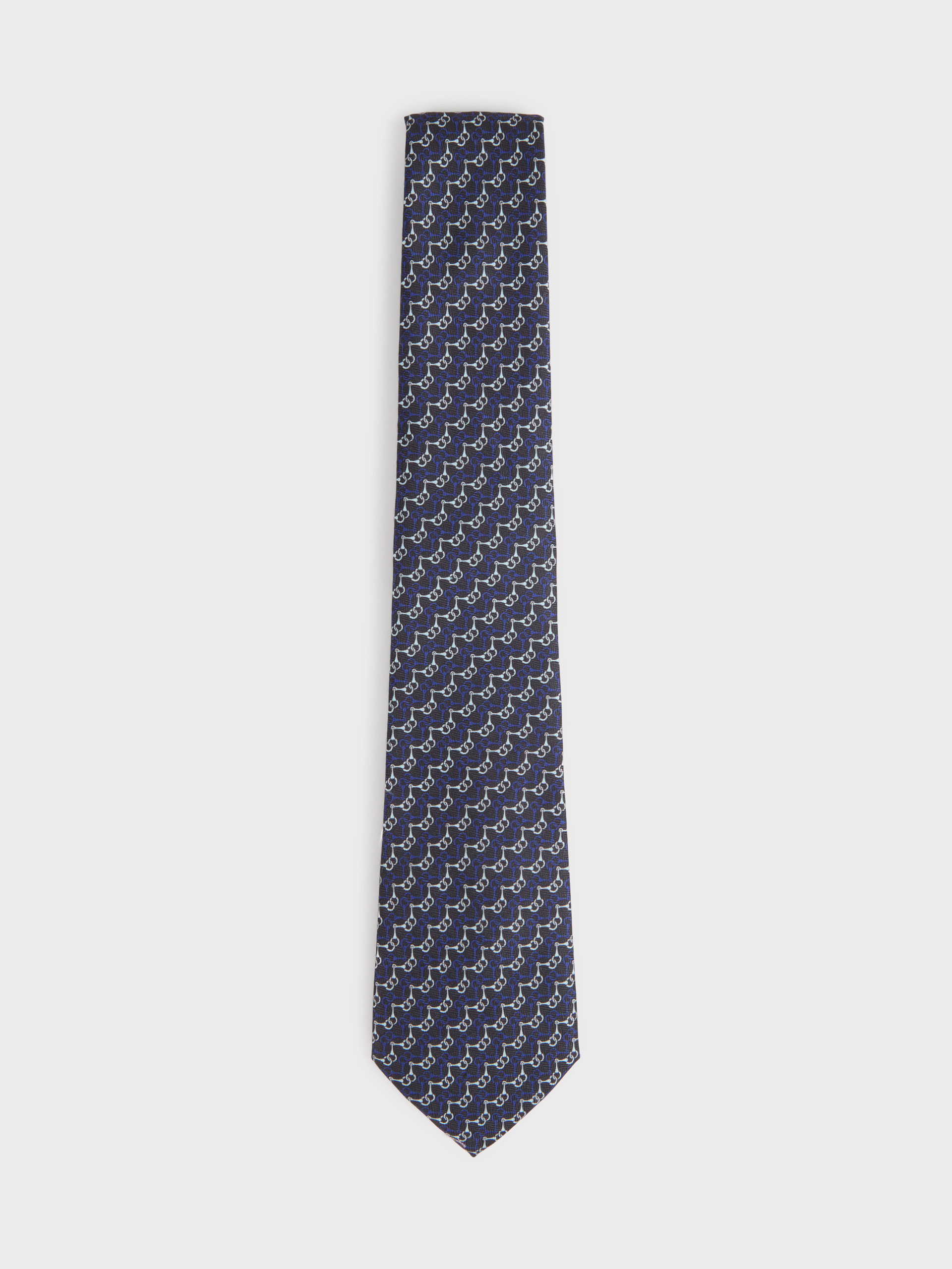 CORBATA PRINTED AZUL MARINO