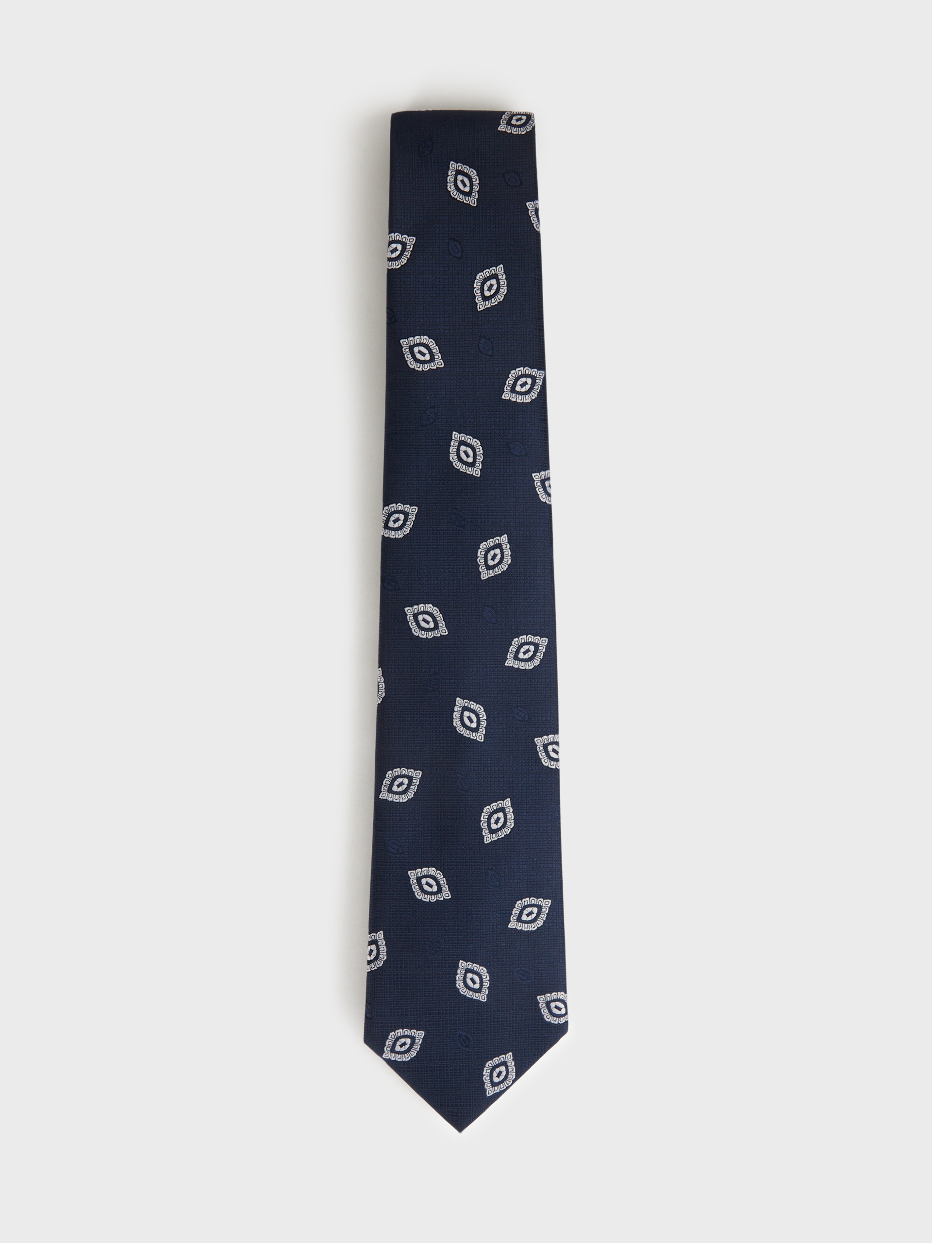 CORBATA JAQUARD MF AZUL MARINO