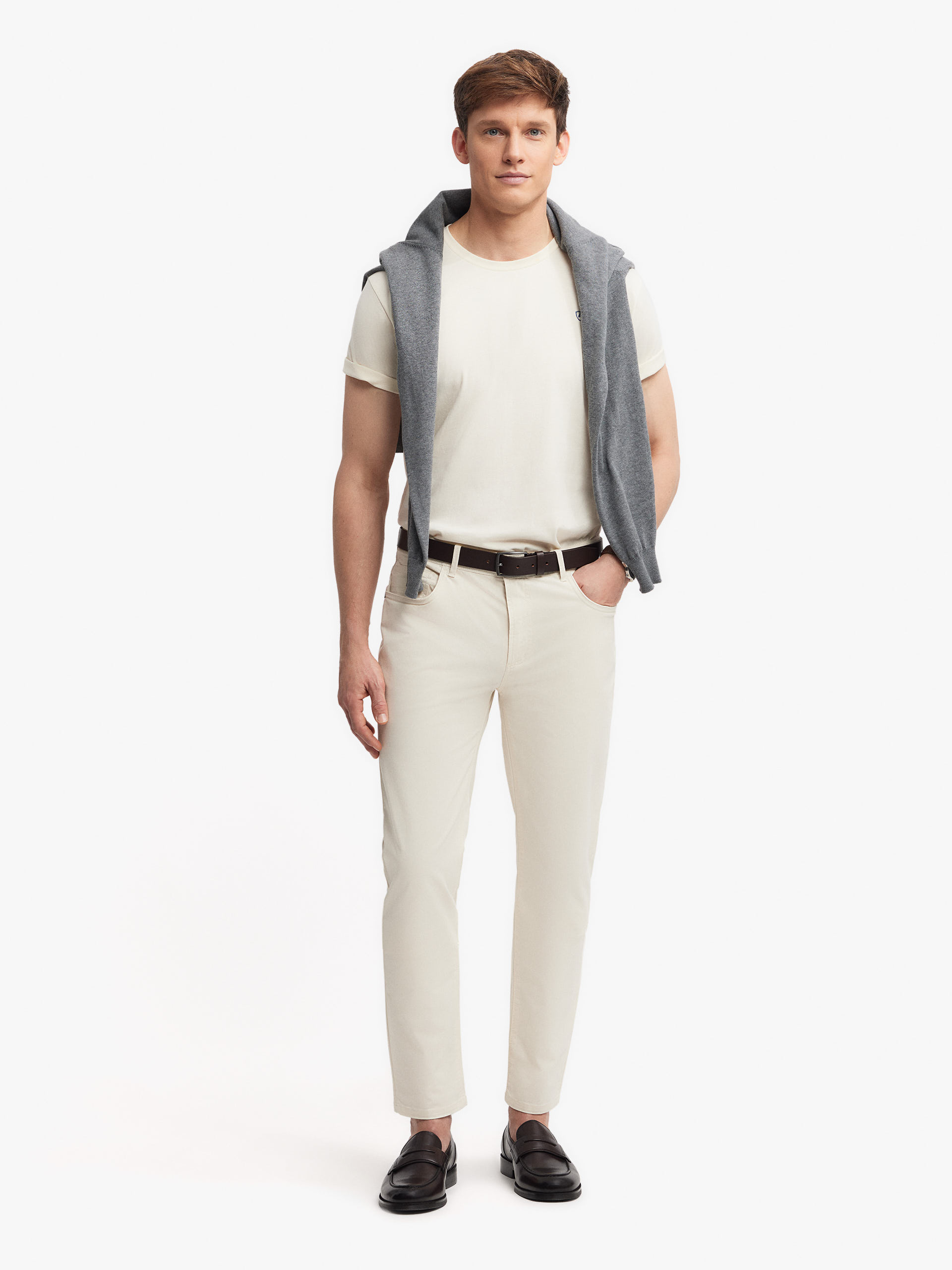 PANTALON DIAGONAL 5P CRUDO