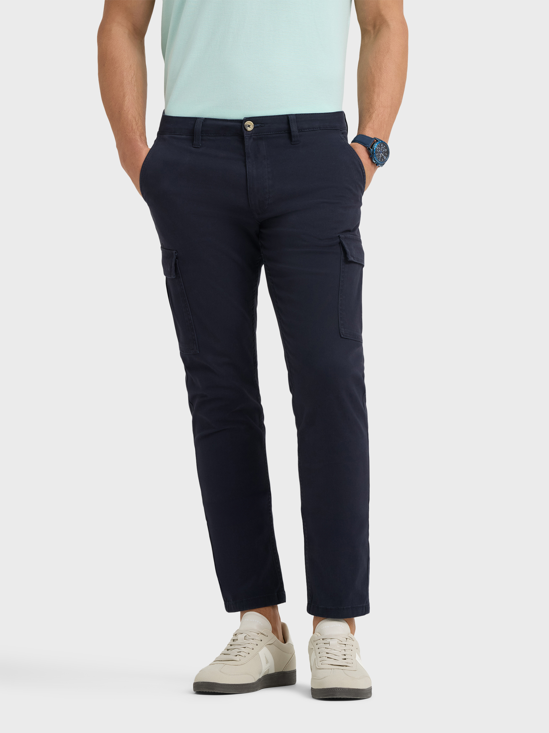 PANTALON CARGO ELVIS AZUL MARINO