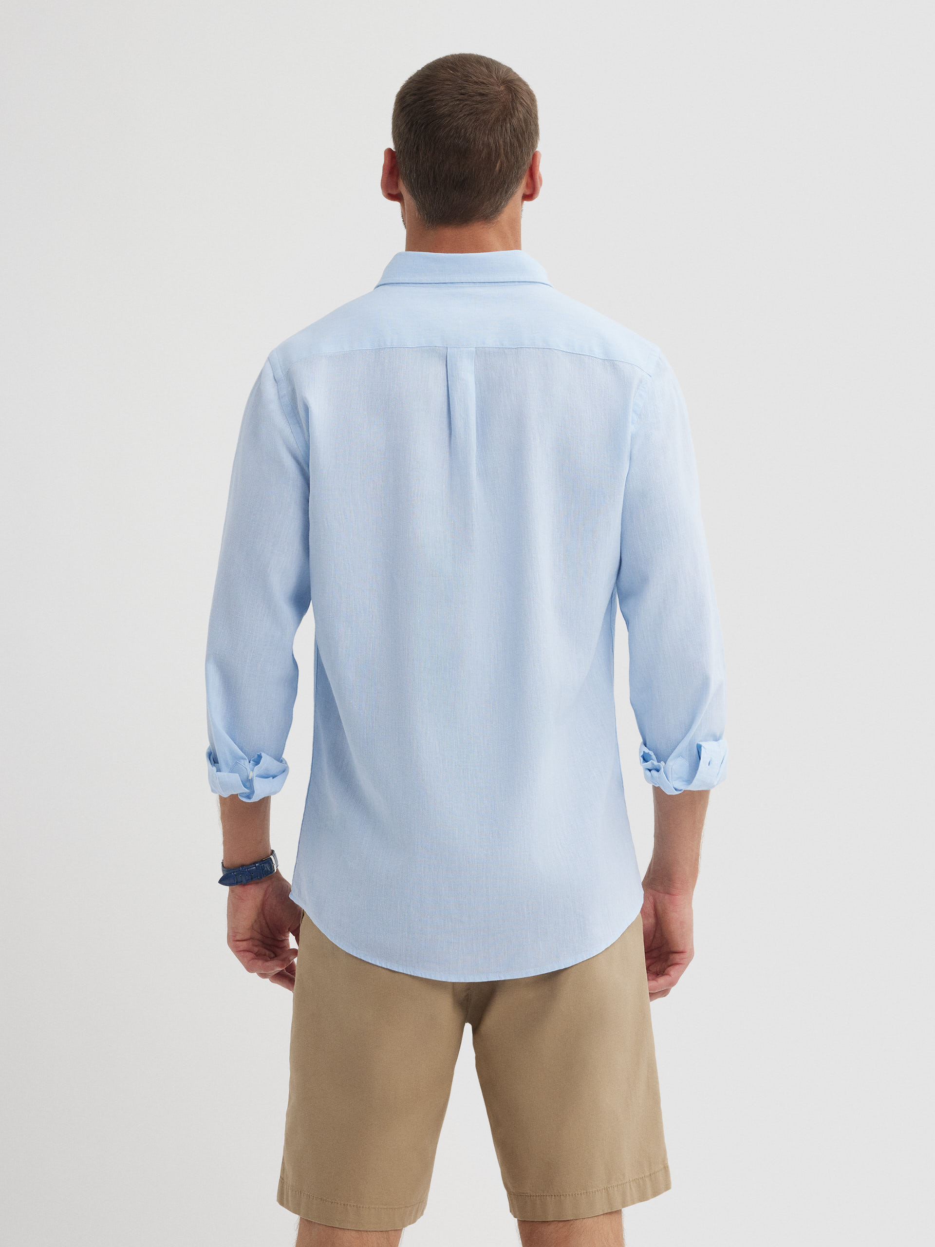 CAMISA LINO C. BOTON