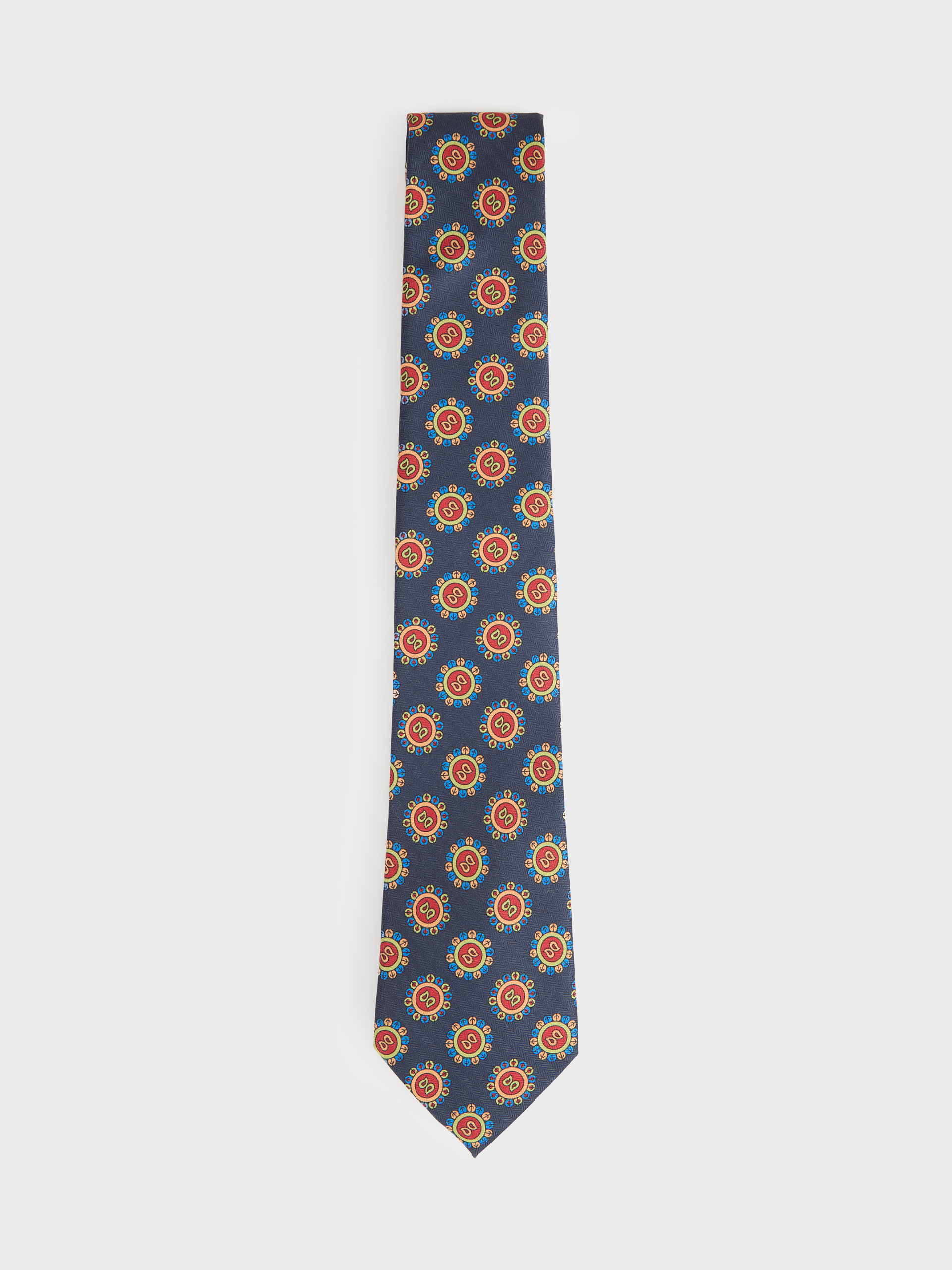 CORBATA PRINTED AZUL MARINO