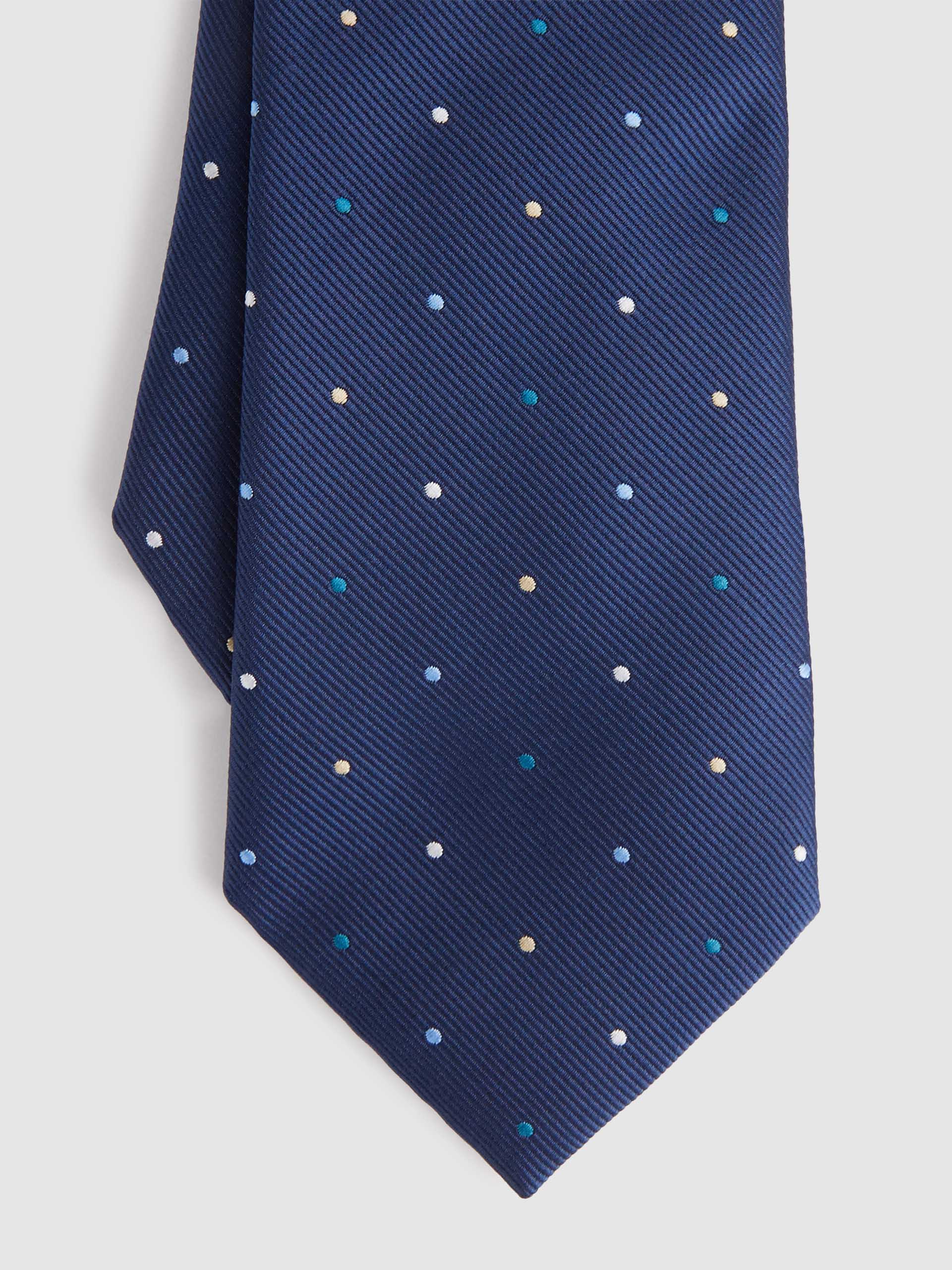 CORBATA JACQUARD MF AZUL MARINO