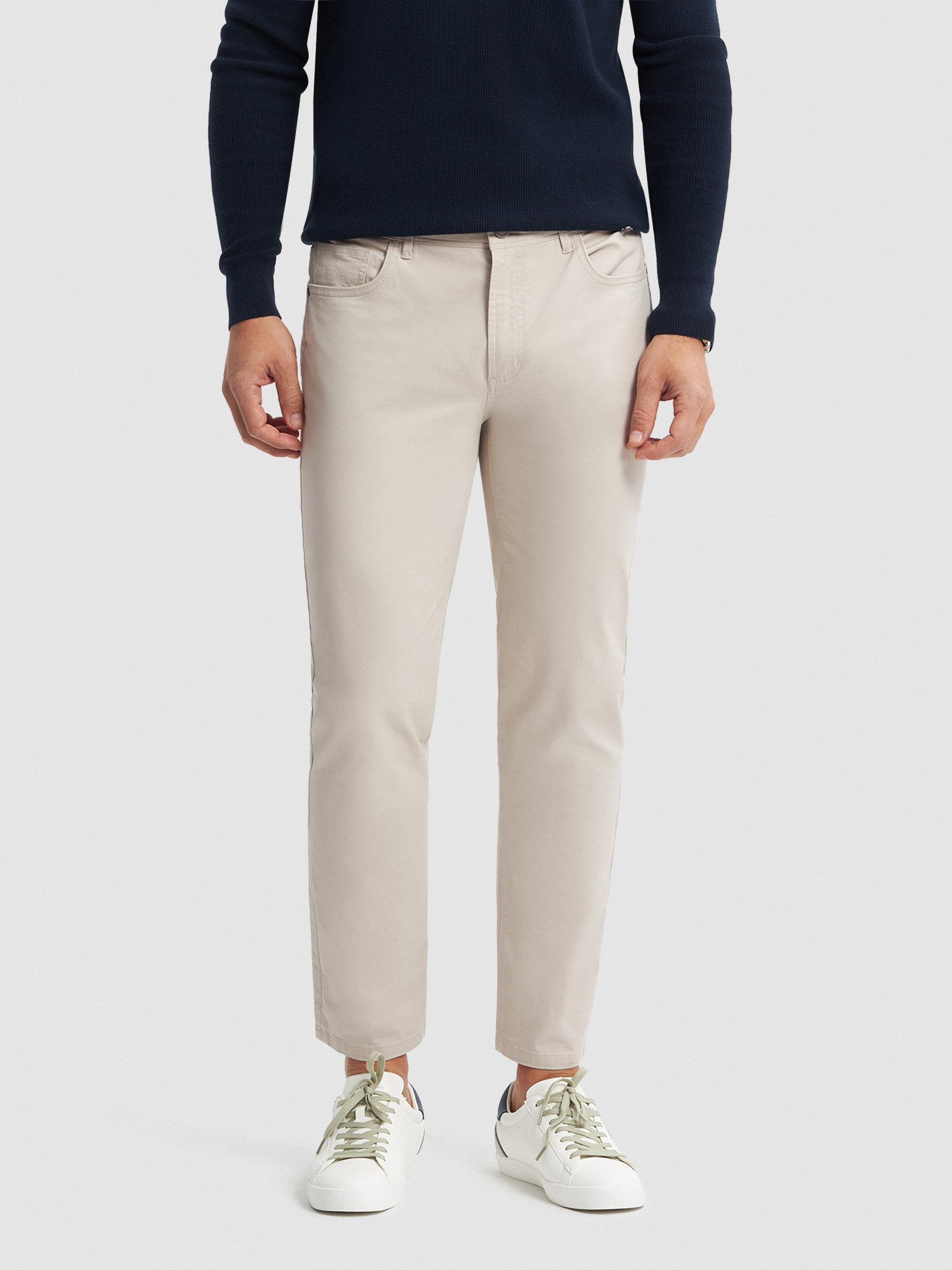 PANTALON DIAGONAL 5P BEIGE