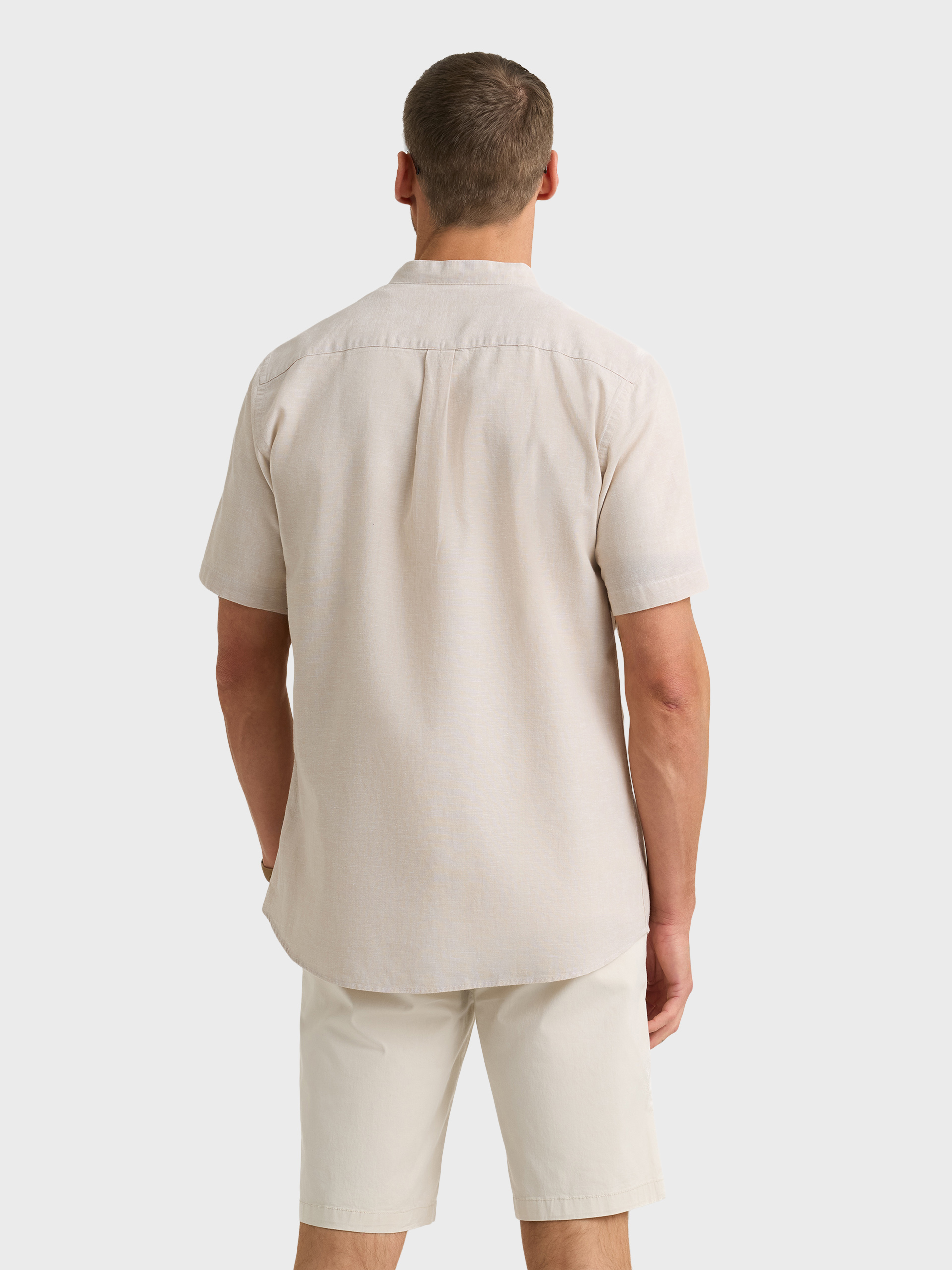 CAMISA LINO M.CORTA MAO