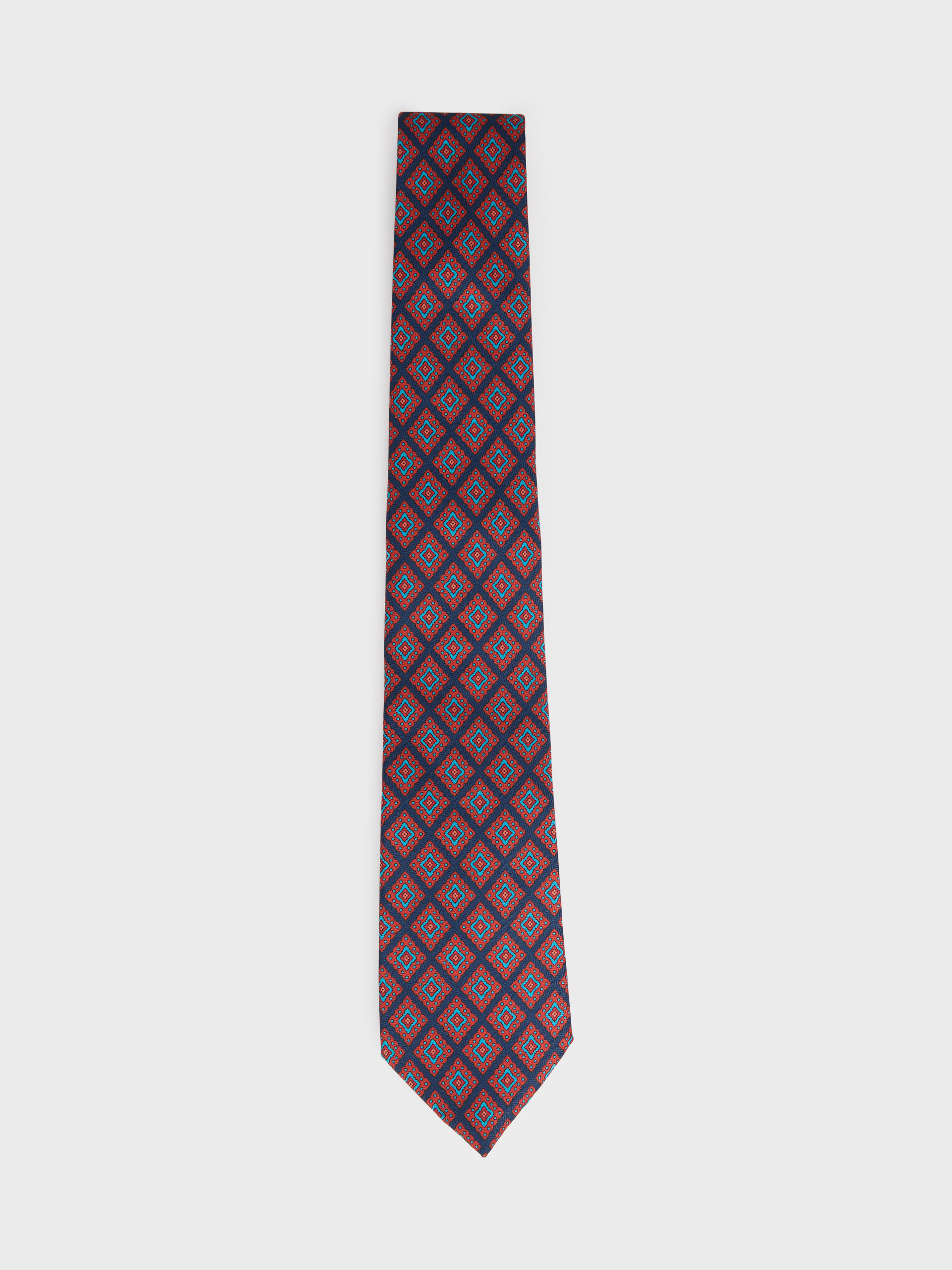 CORBATA PRINTED AZUL MARINO