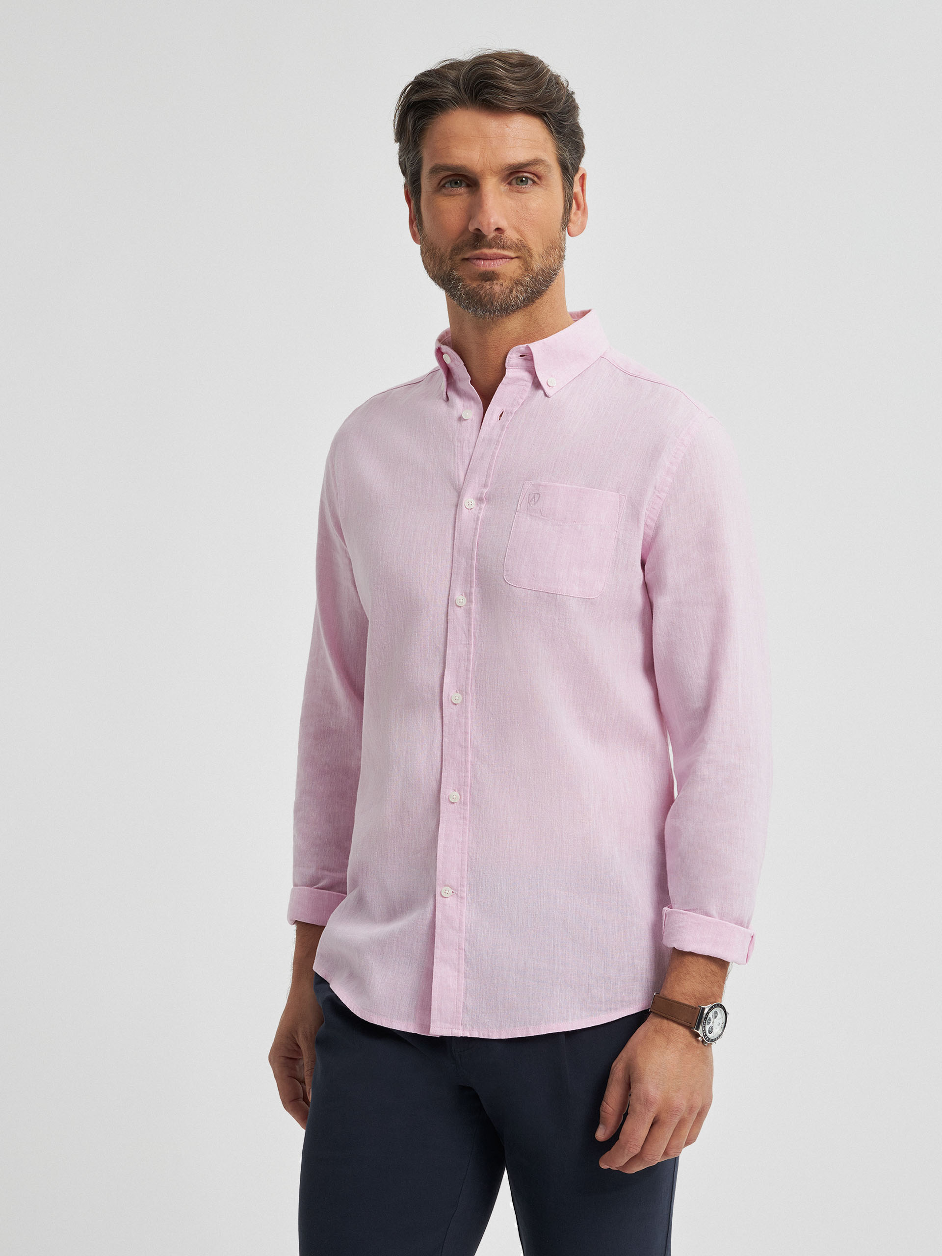 CAMISA LINO BOLSILLO