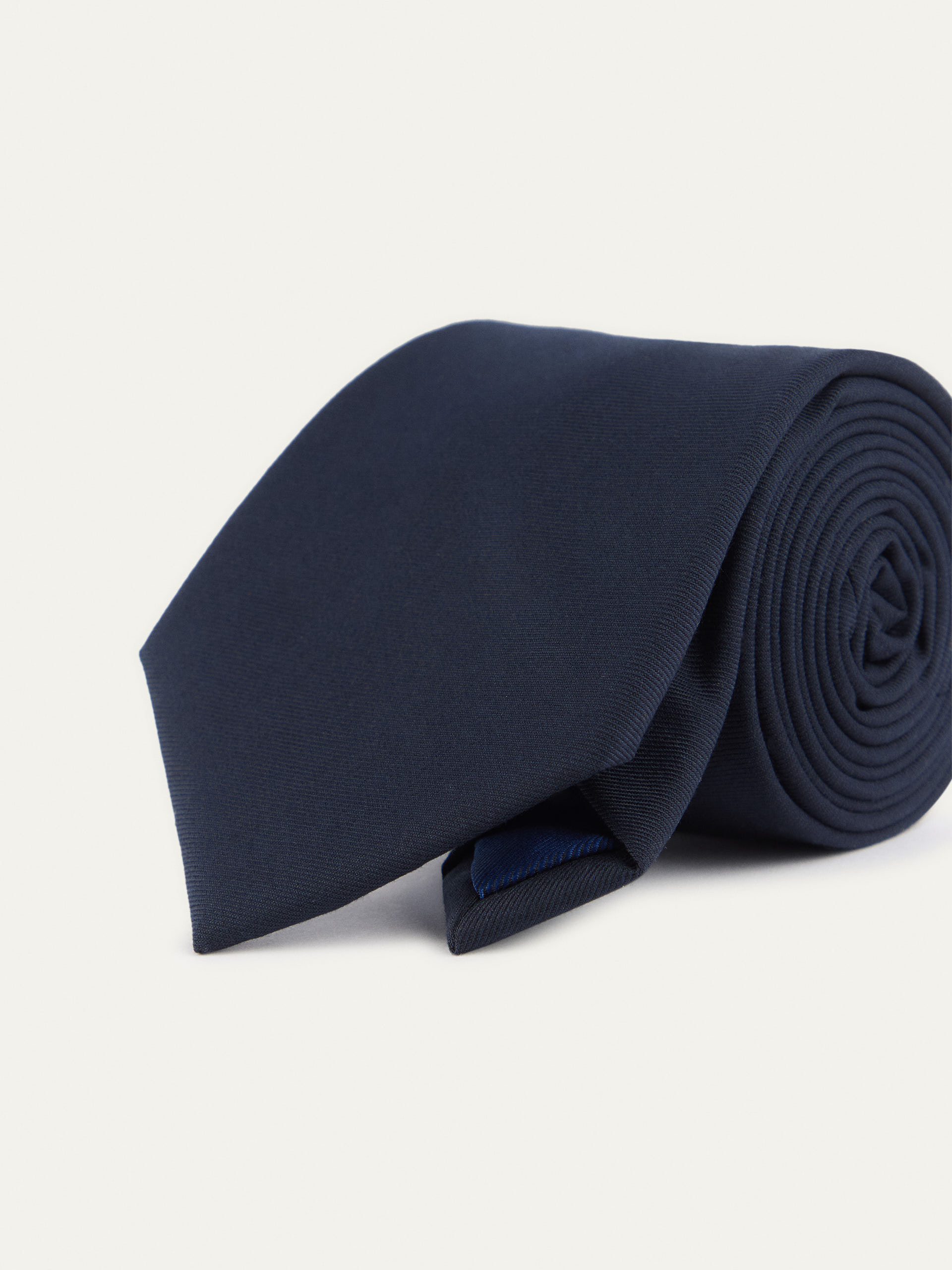 CORBATA LISA MATE AZUL MARINO