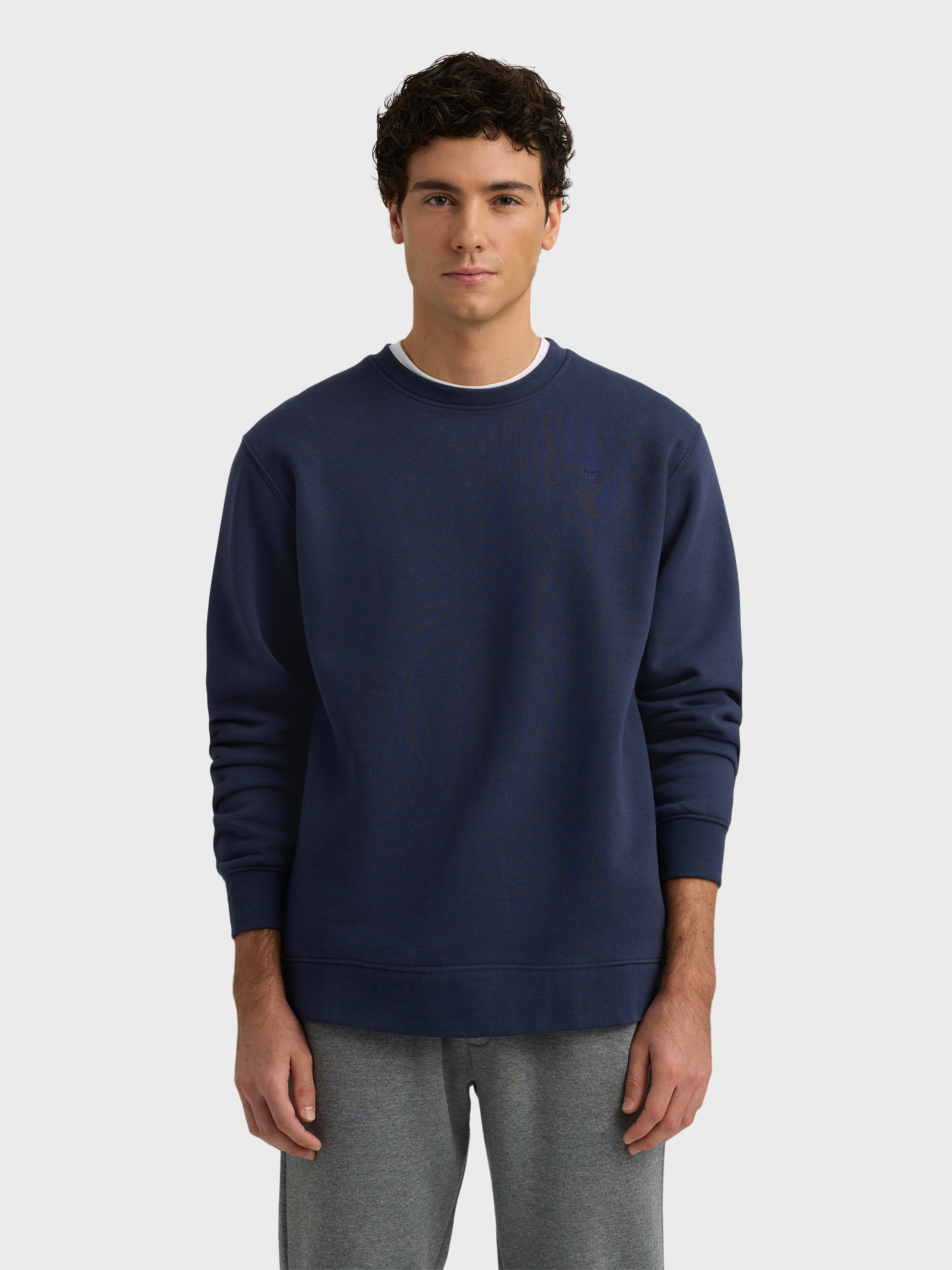 SUDADERA BASICA AZUL MARINO